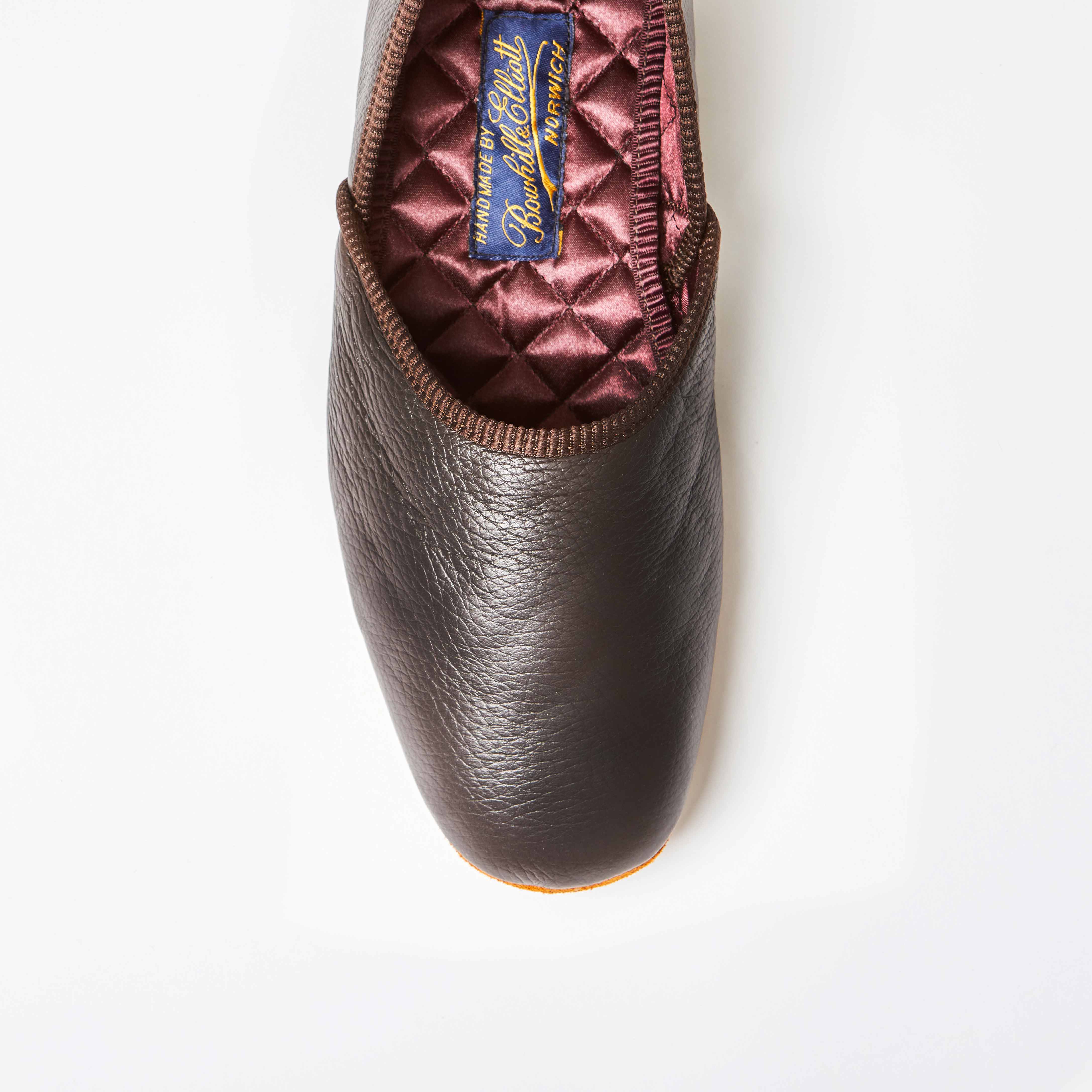 Mocha Deerskin Grecian Slippers