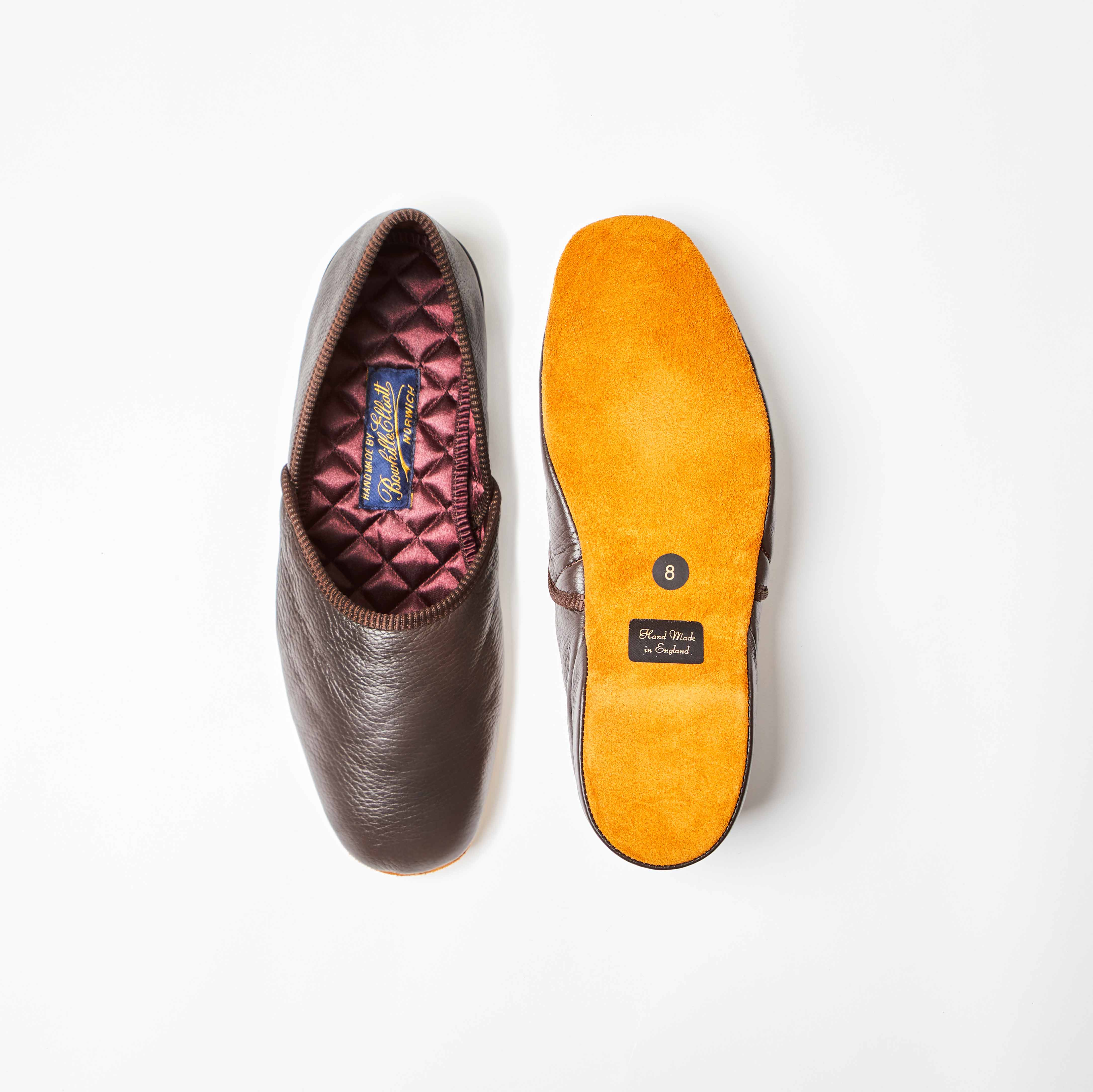 Mocha Deerskin Grecian Slippers