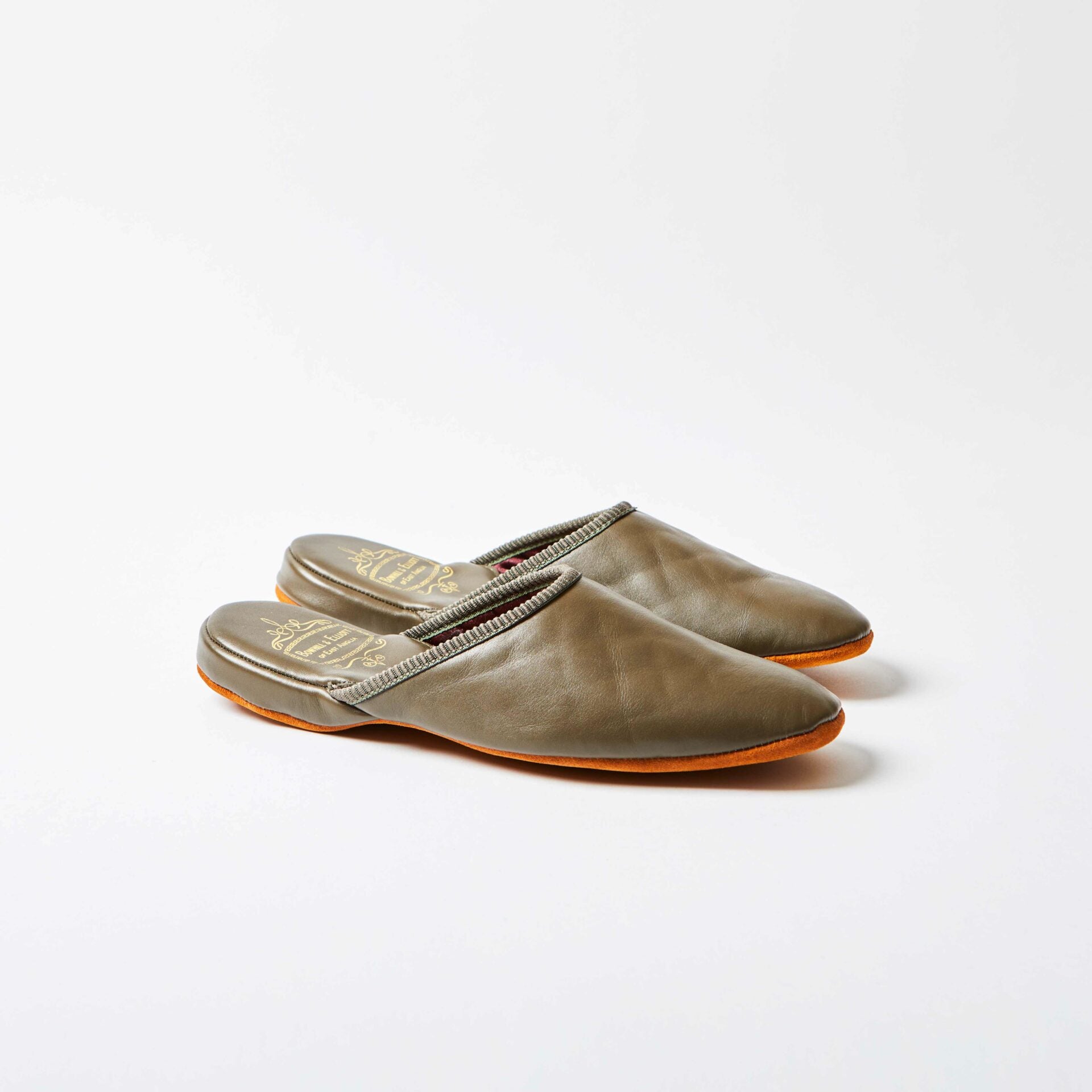 Olive Leather Mule