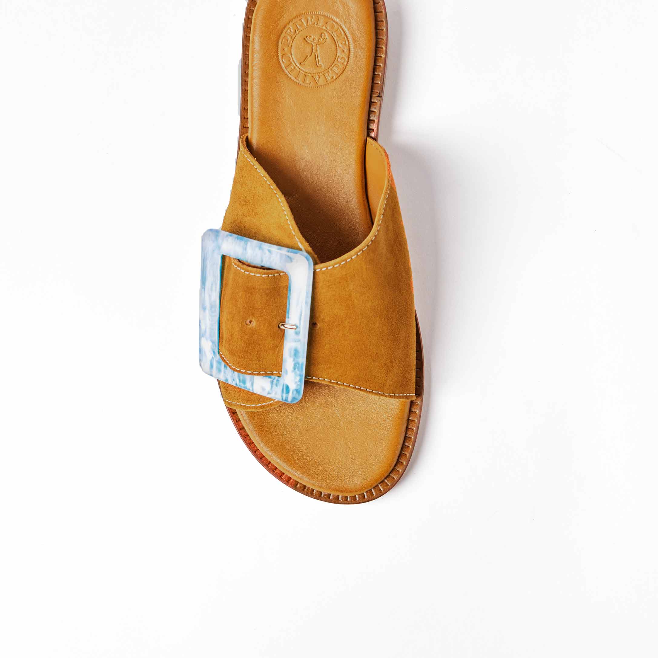 Biarritz Buckle Sandal in Tan