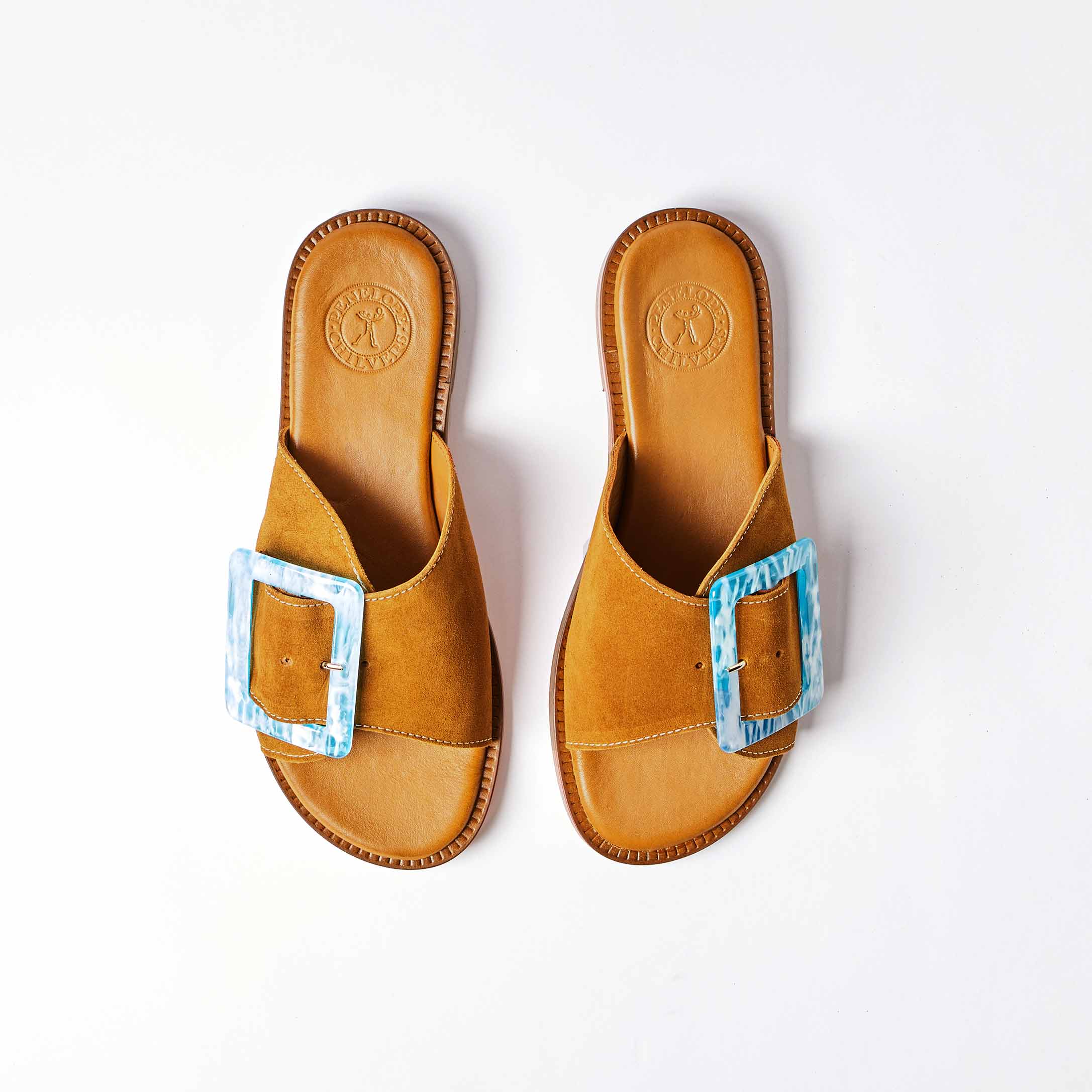 Biarritz Buckle Sandal in Tan