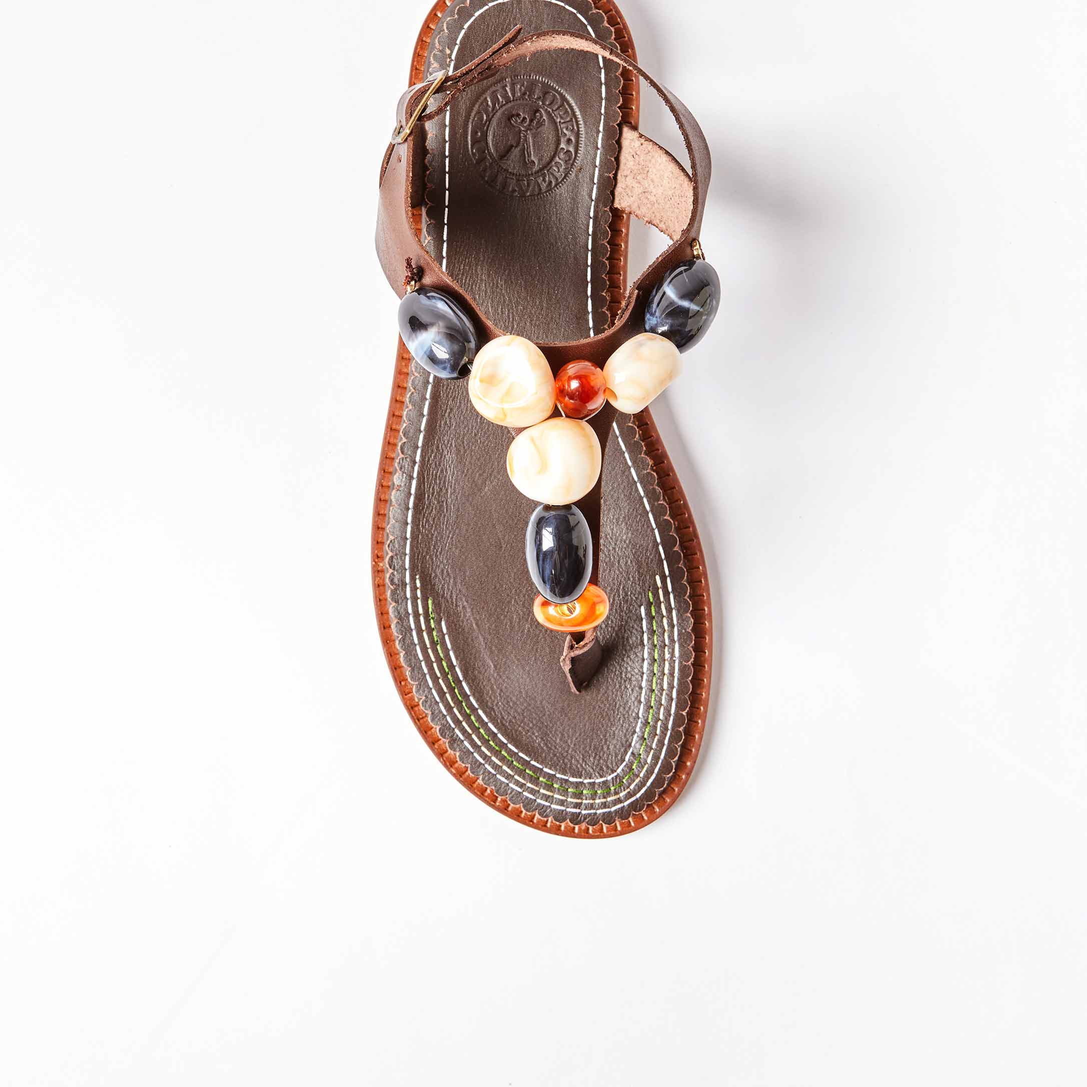 Kala Leather Sandal in Bitter Chocolate