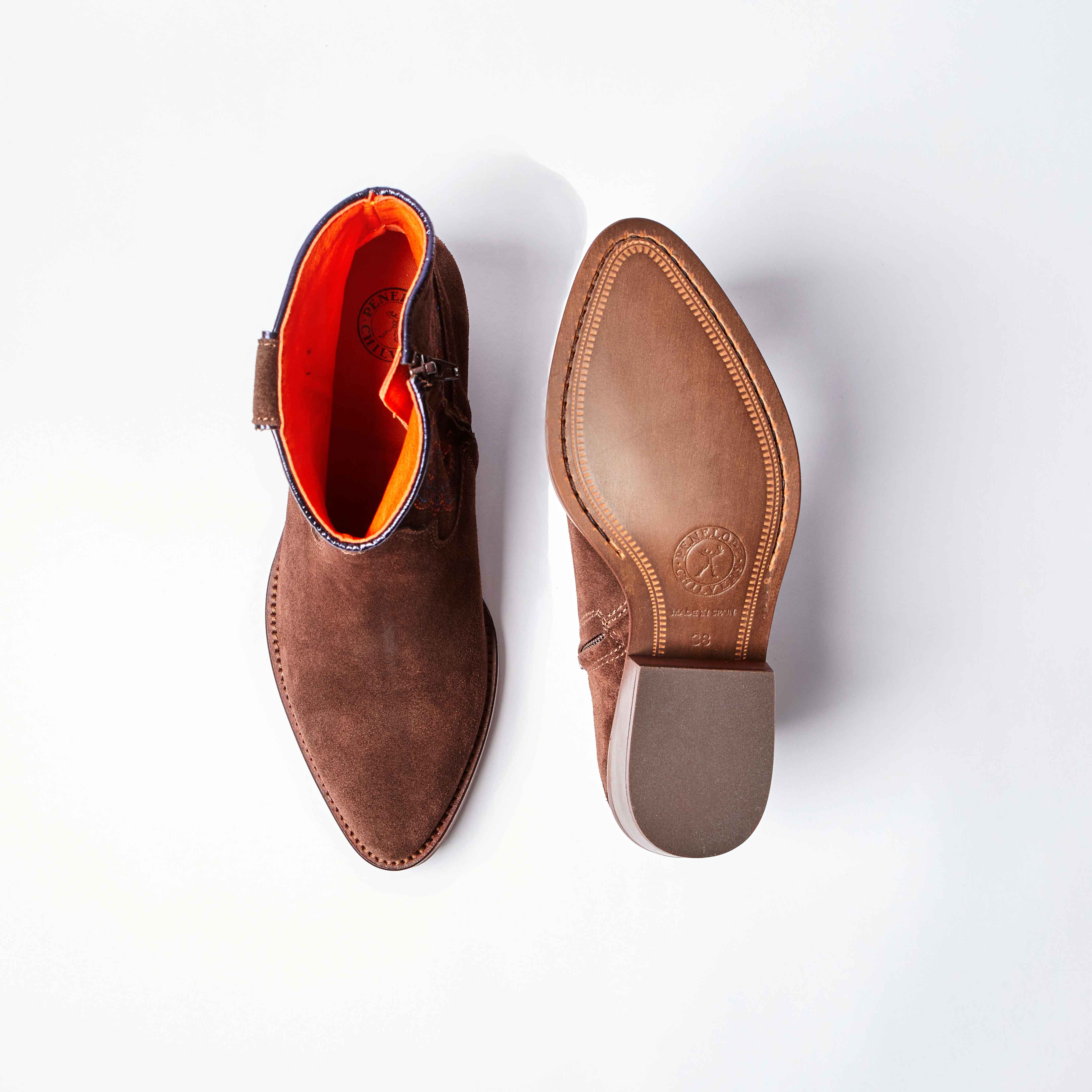 Cassidy Suede Cowboy Boot - Bitter Chocolate