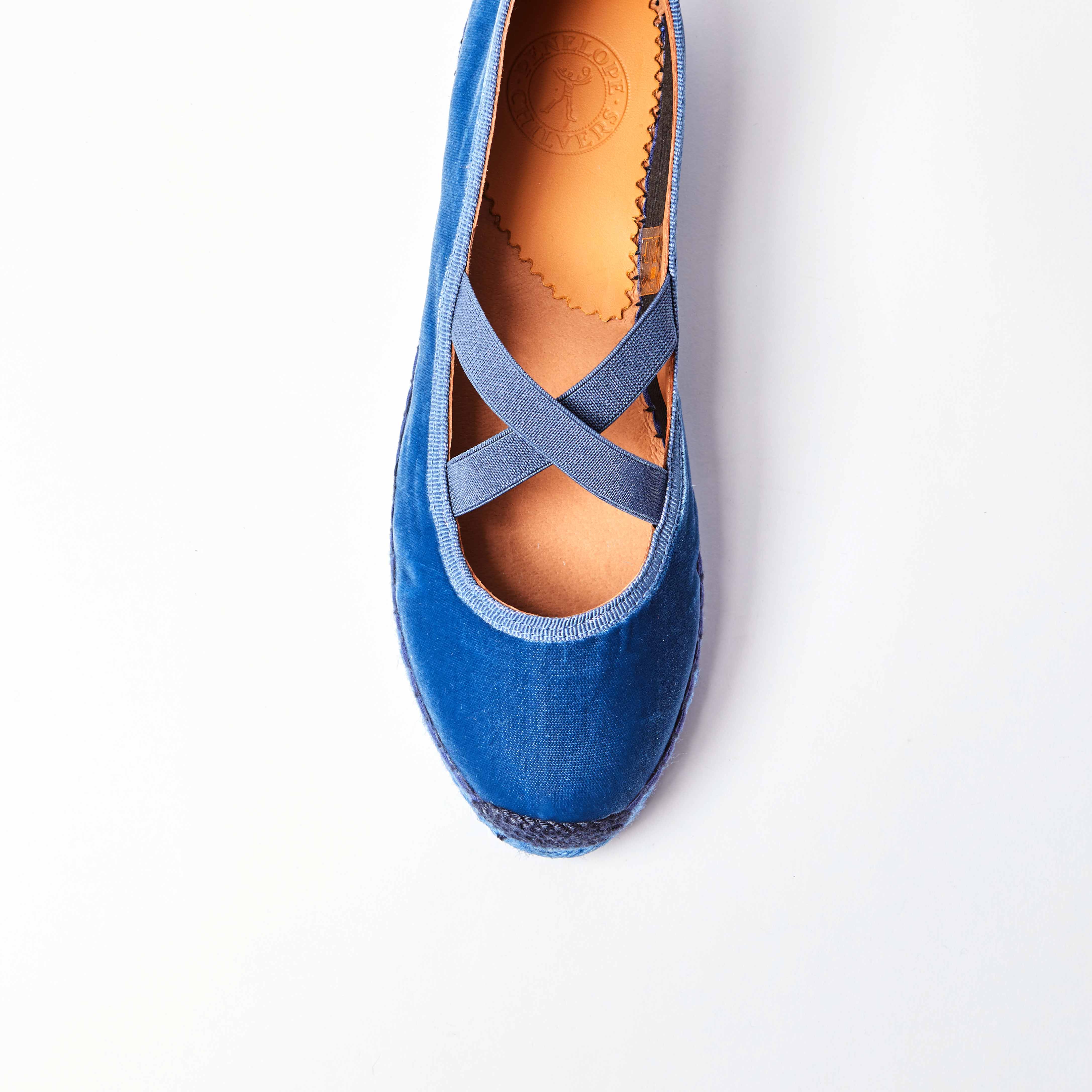Chico Velvet Espadrille - Denim