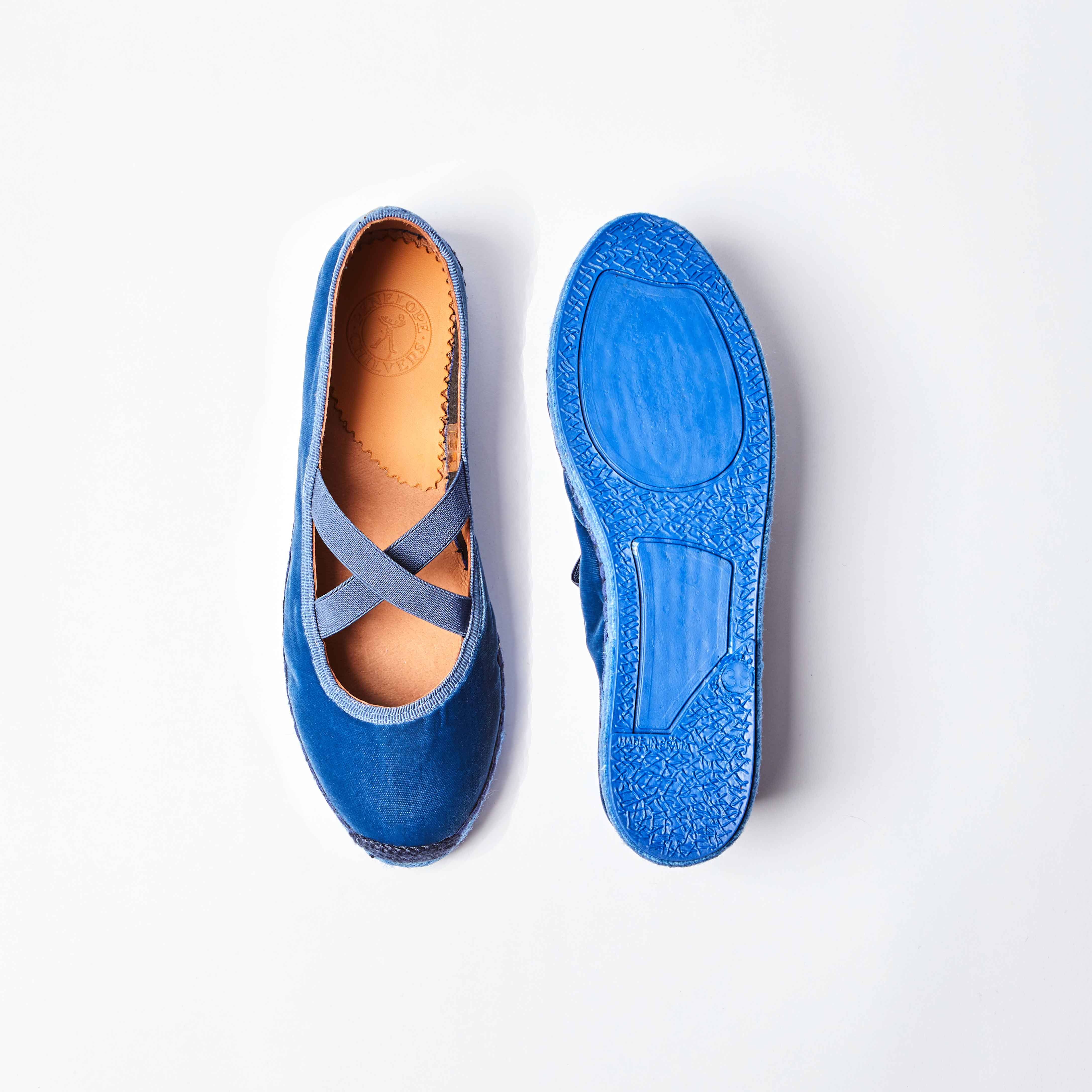 Chico Velvet Espadrille - Denim