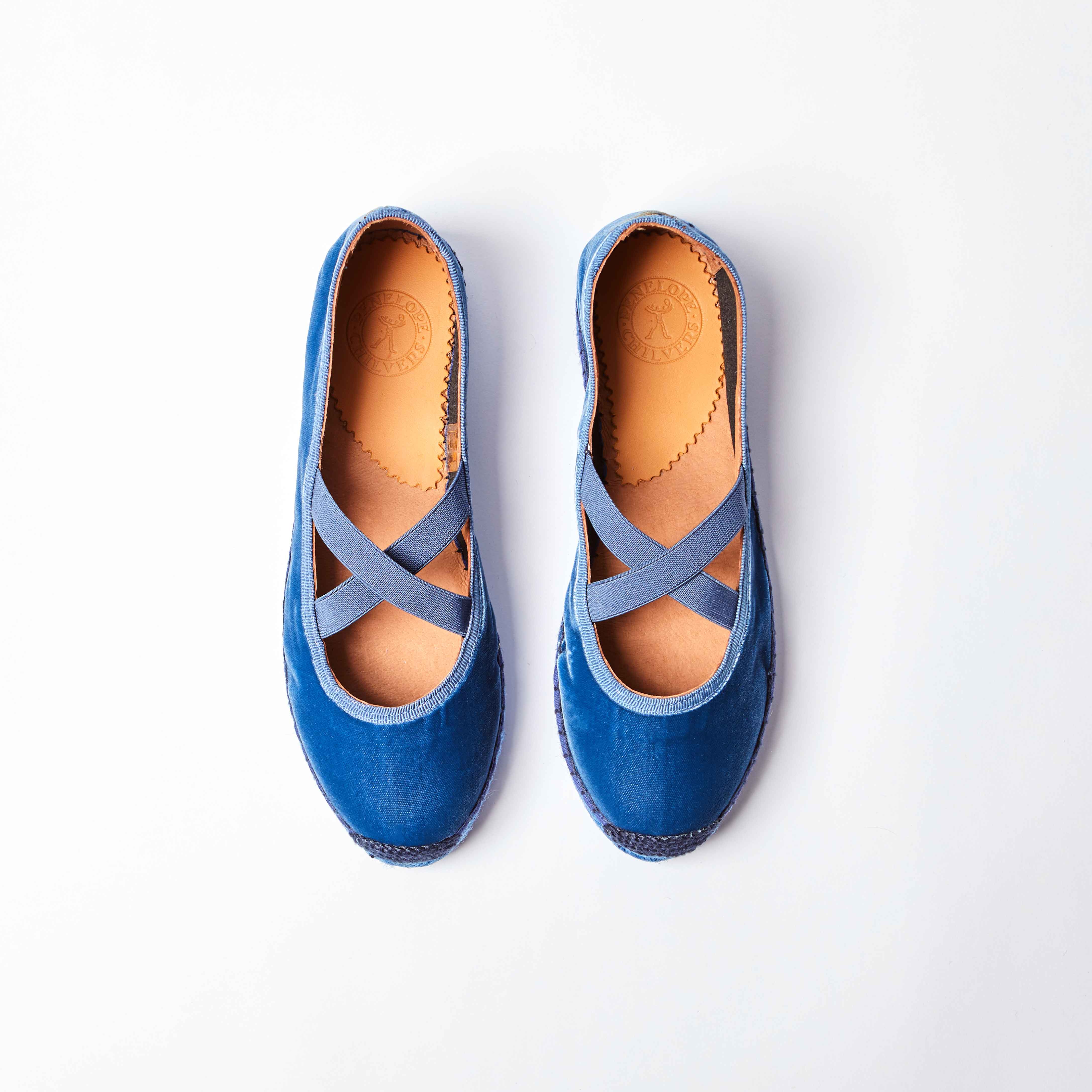 Chico Velvet Espadrille - Denim