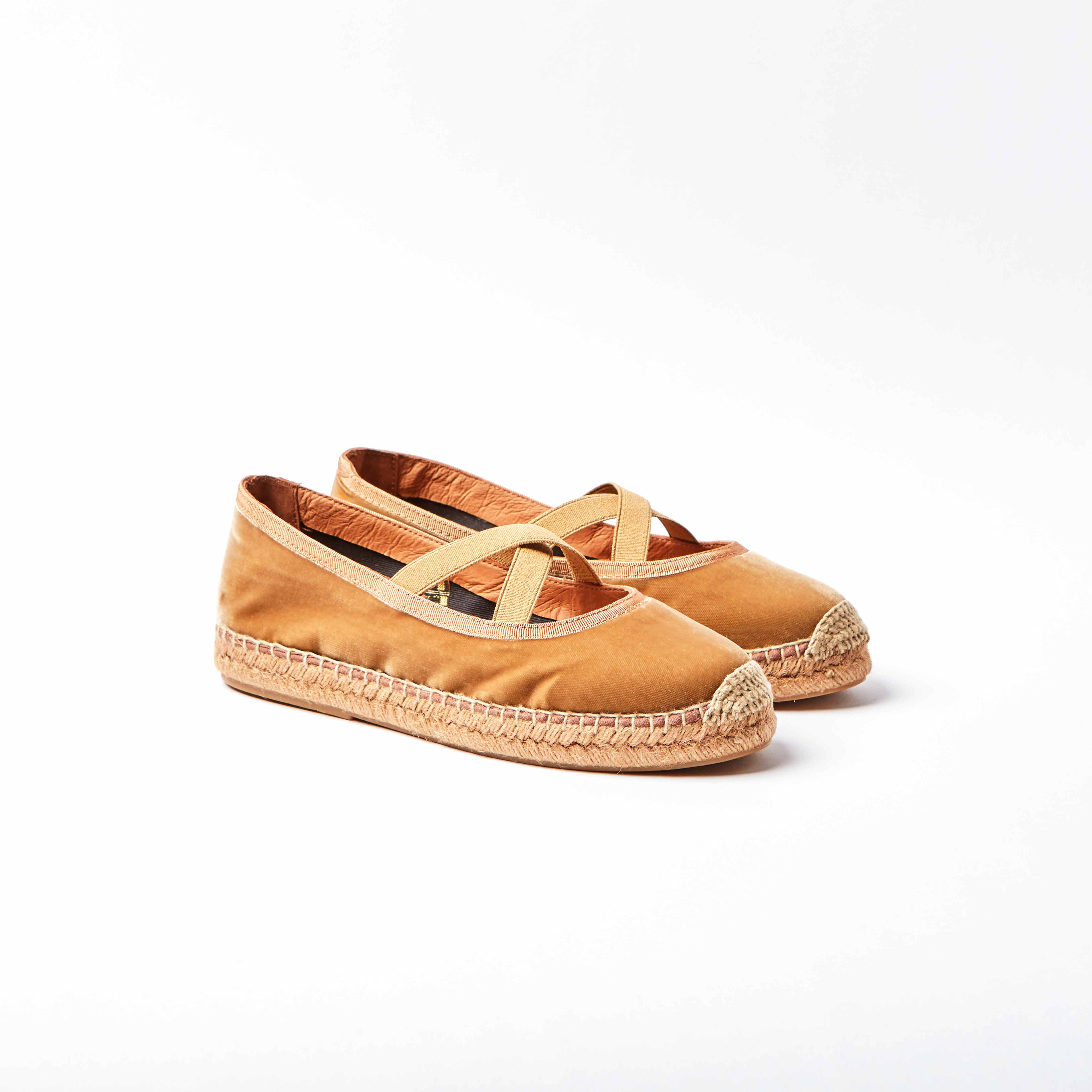 Chico Velvet Espadrille - Honey