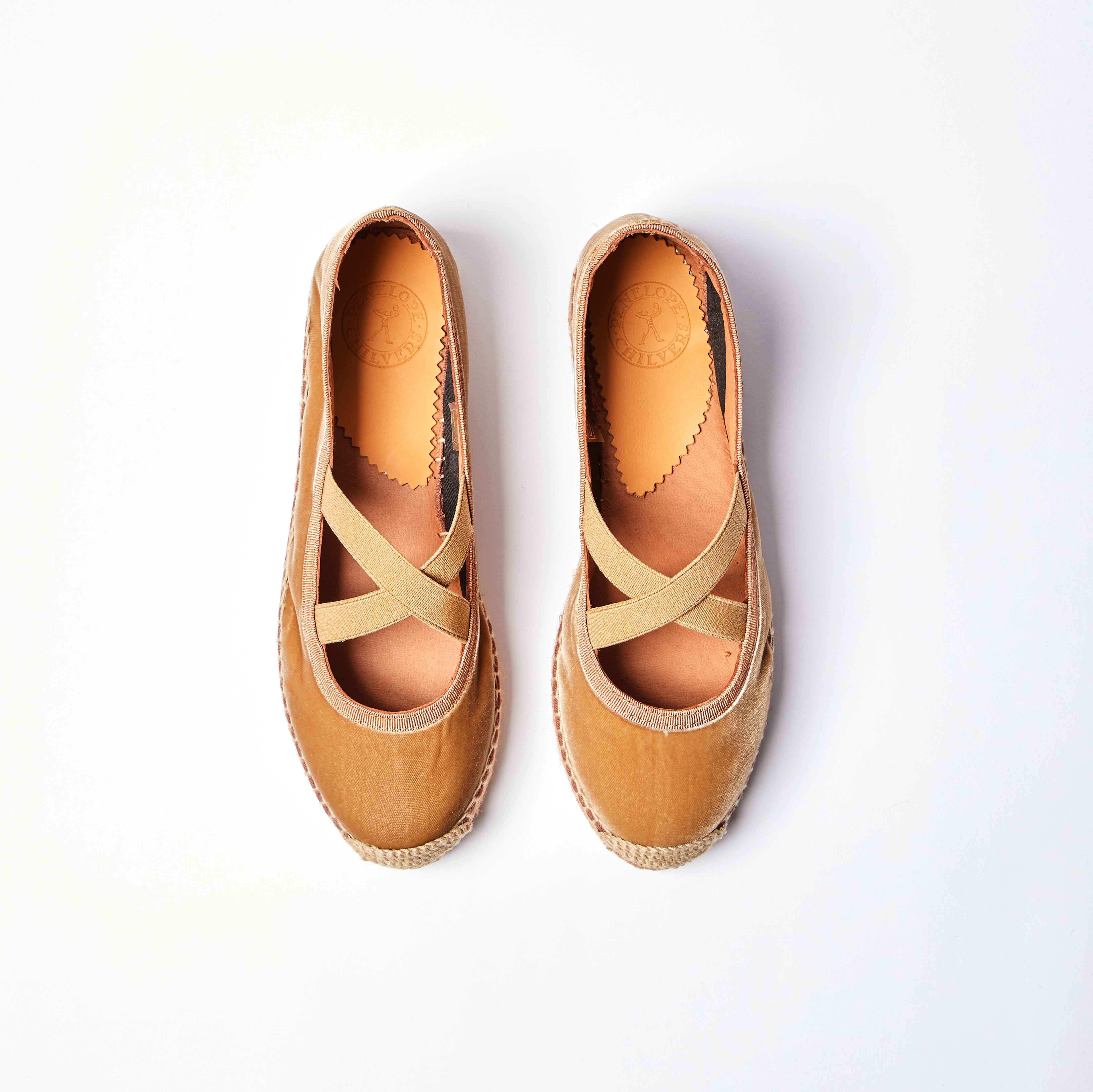 Chico Velvet Espadrille - Honey