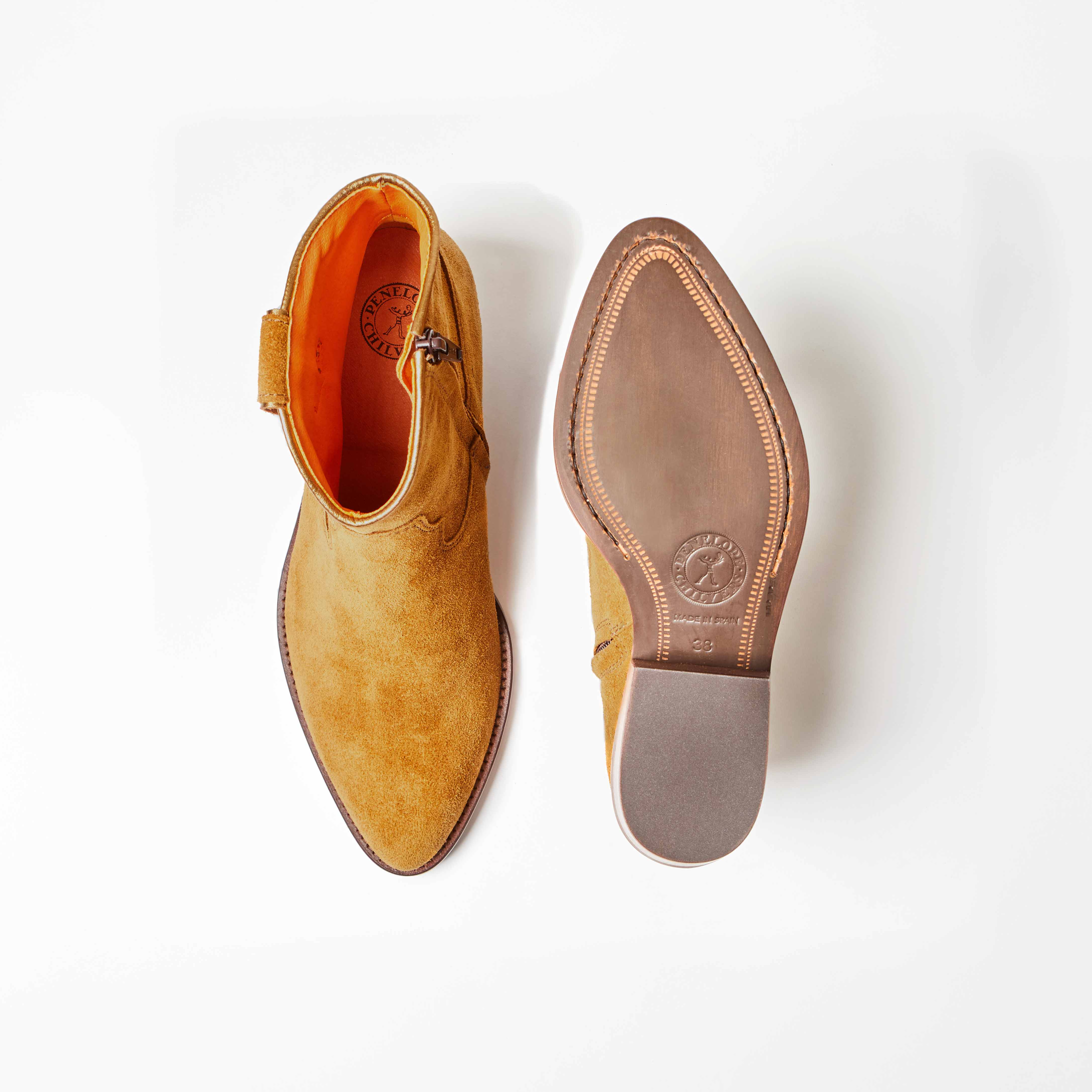 Cassidy Suede Cowboy Boot - Tan