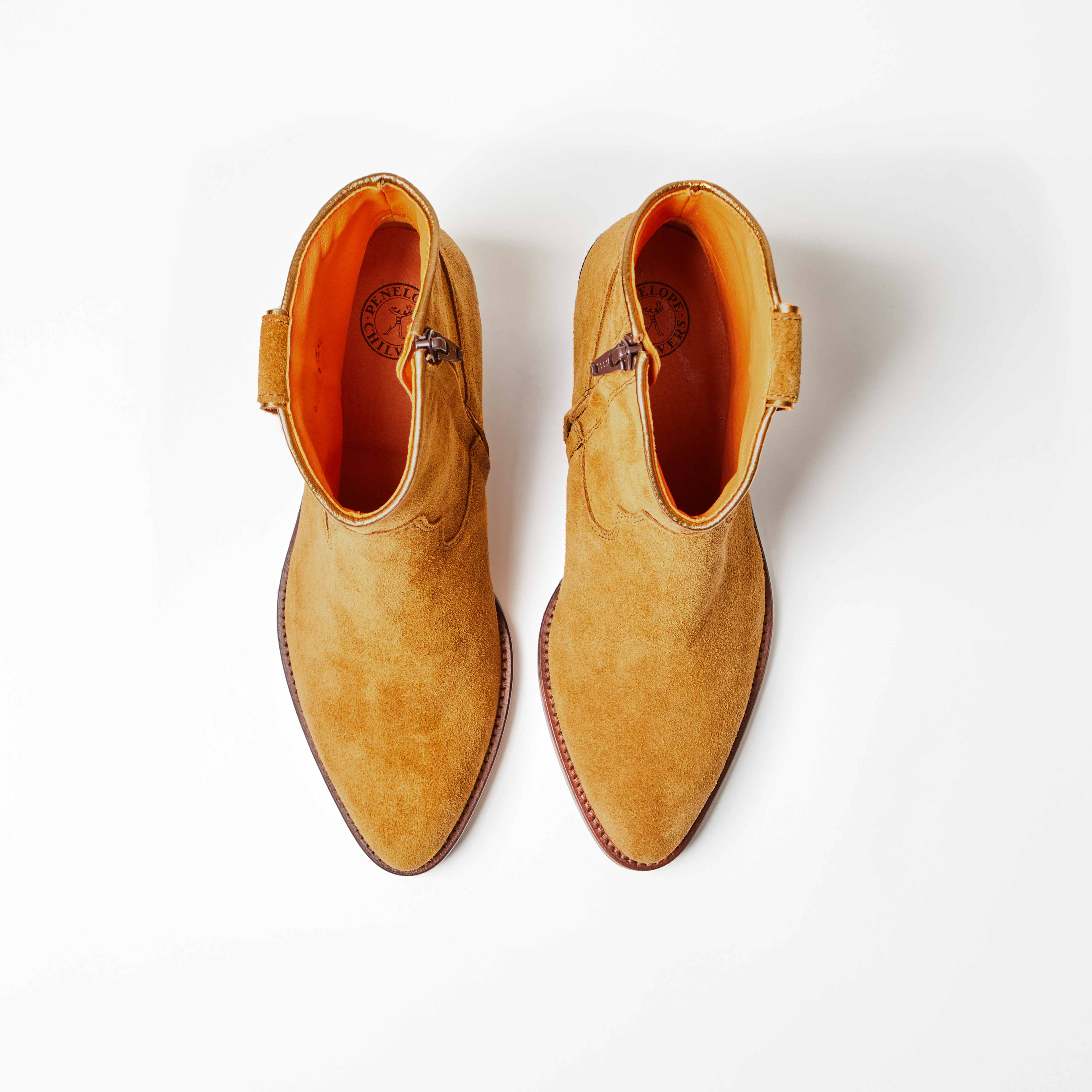 Cassidy Suede Cowboy Boot - Tan