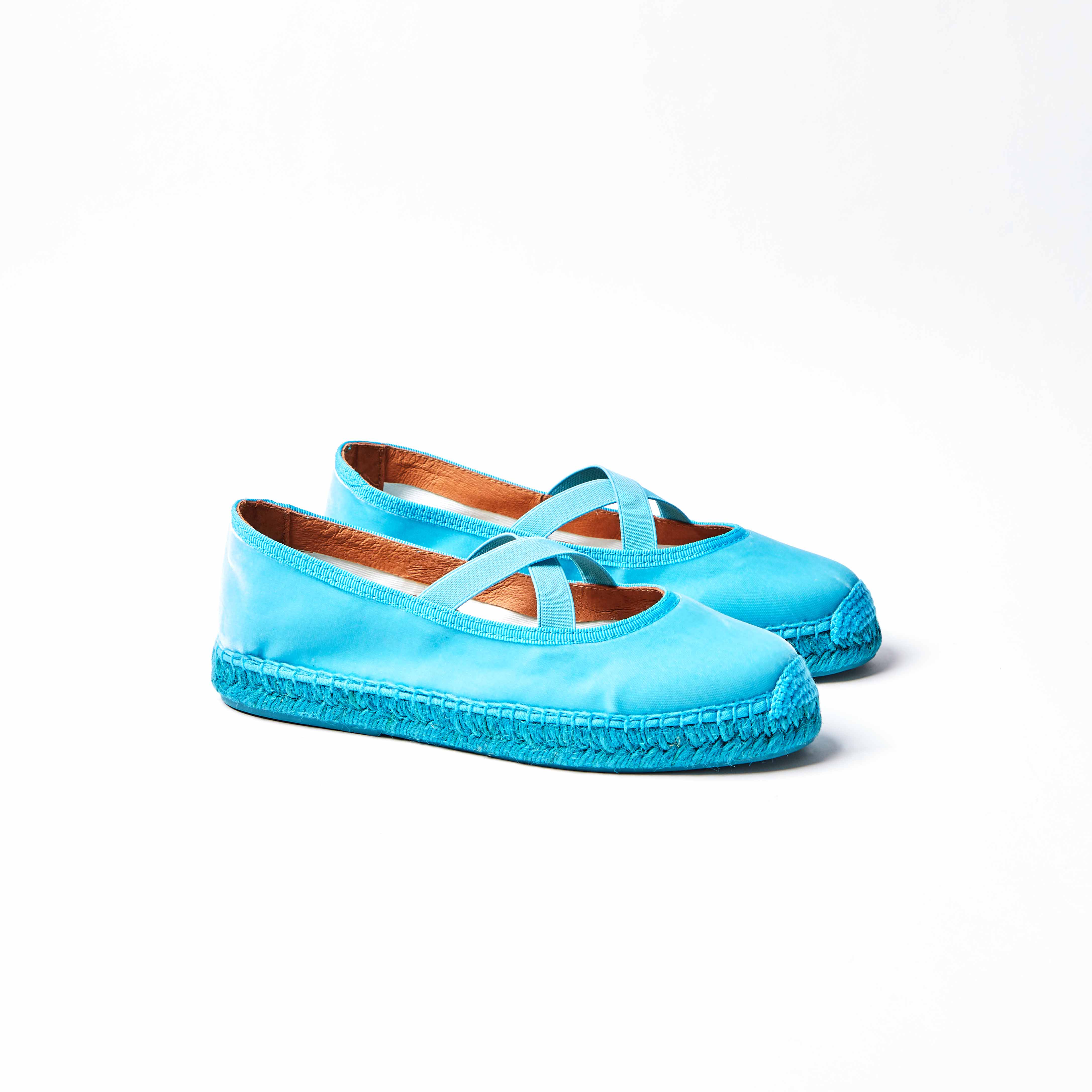 Chico Velvet Espadrille - Turquoise
