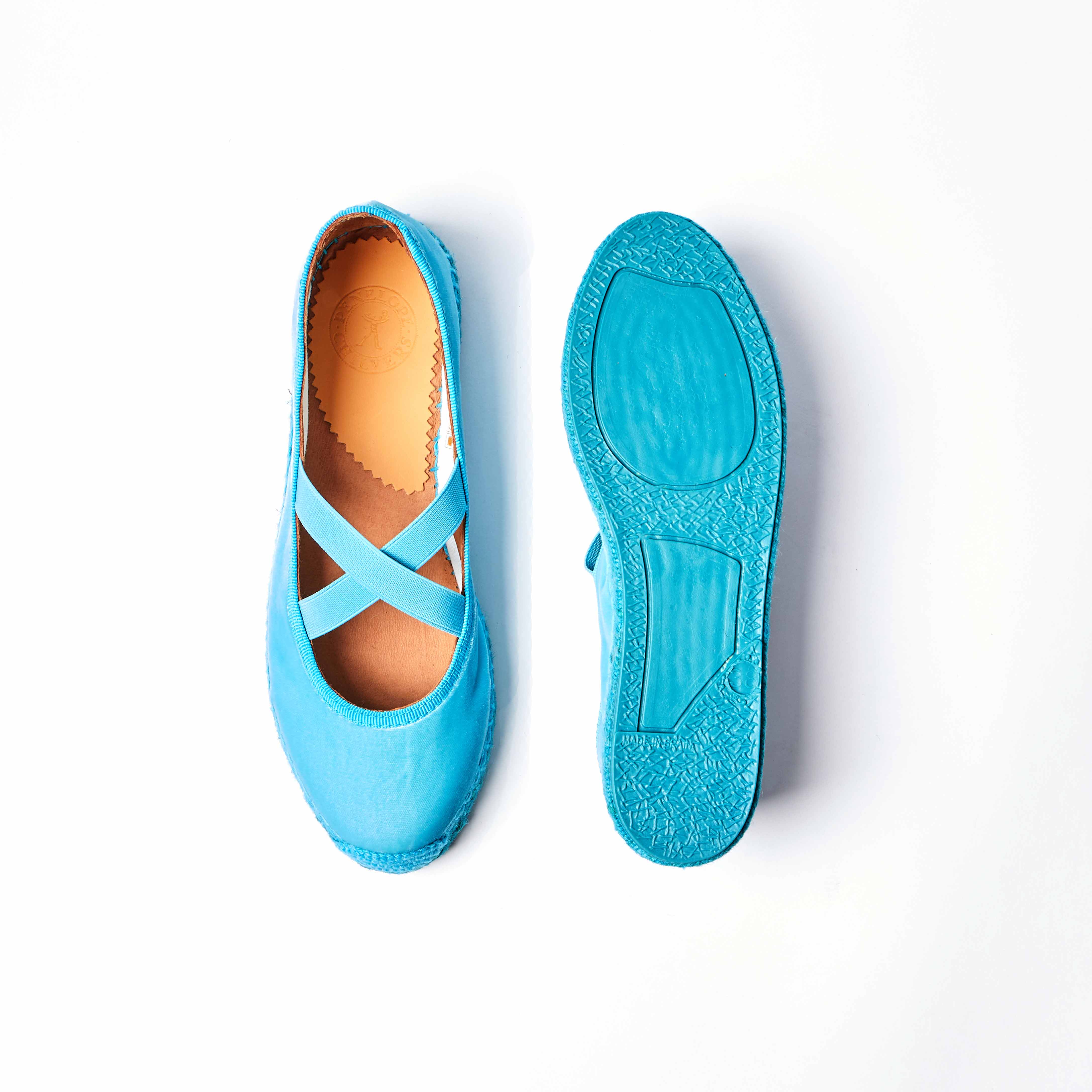 Chico Velvet Espadrille - Turquoise