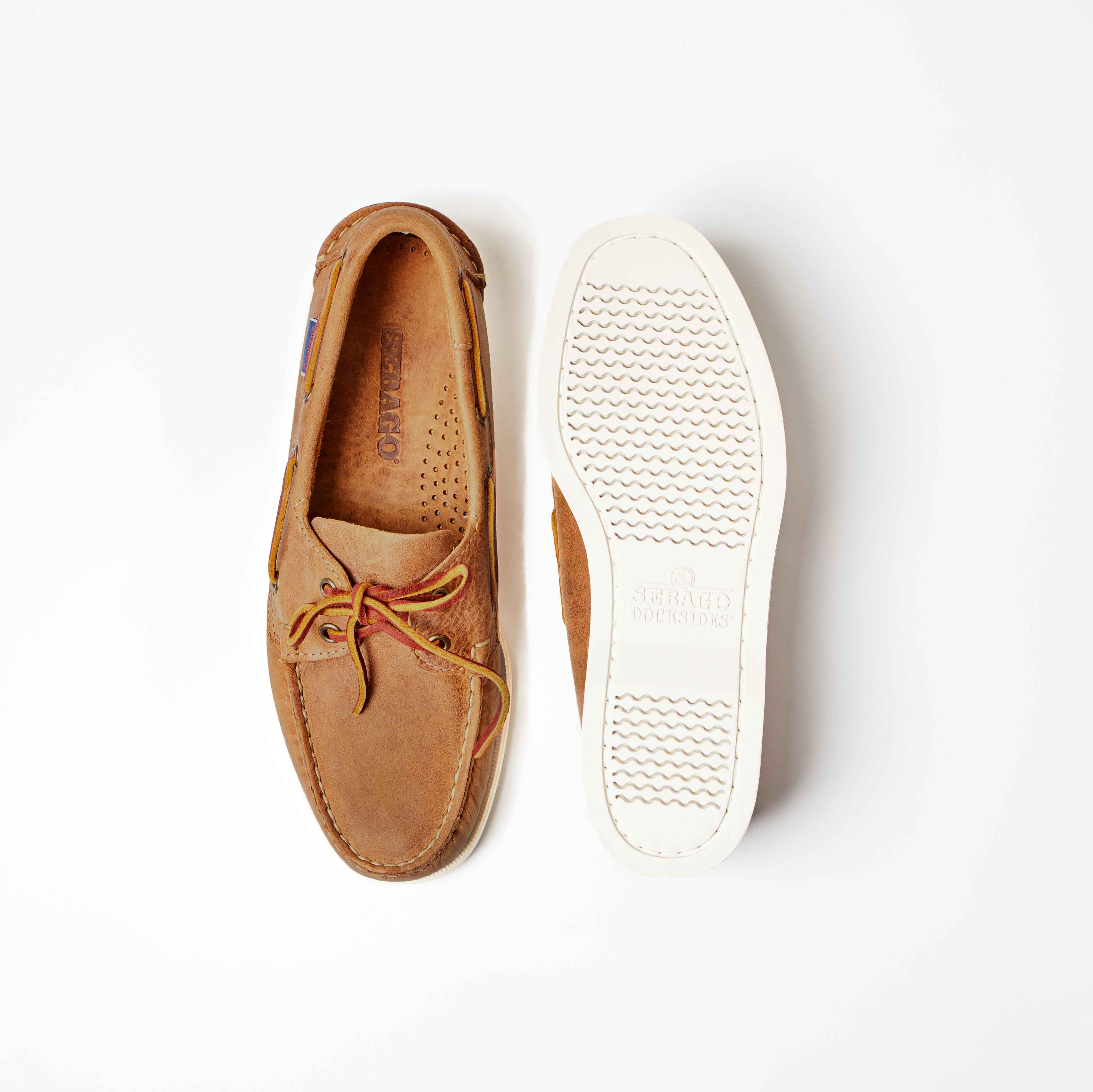 Dockside Portland Crazy Horse Womens Tan Deck Shoe