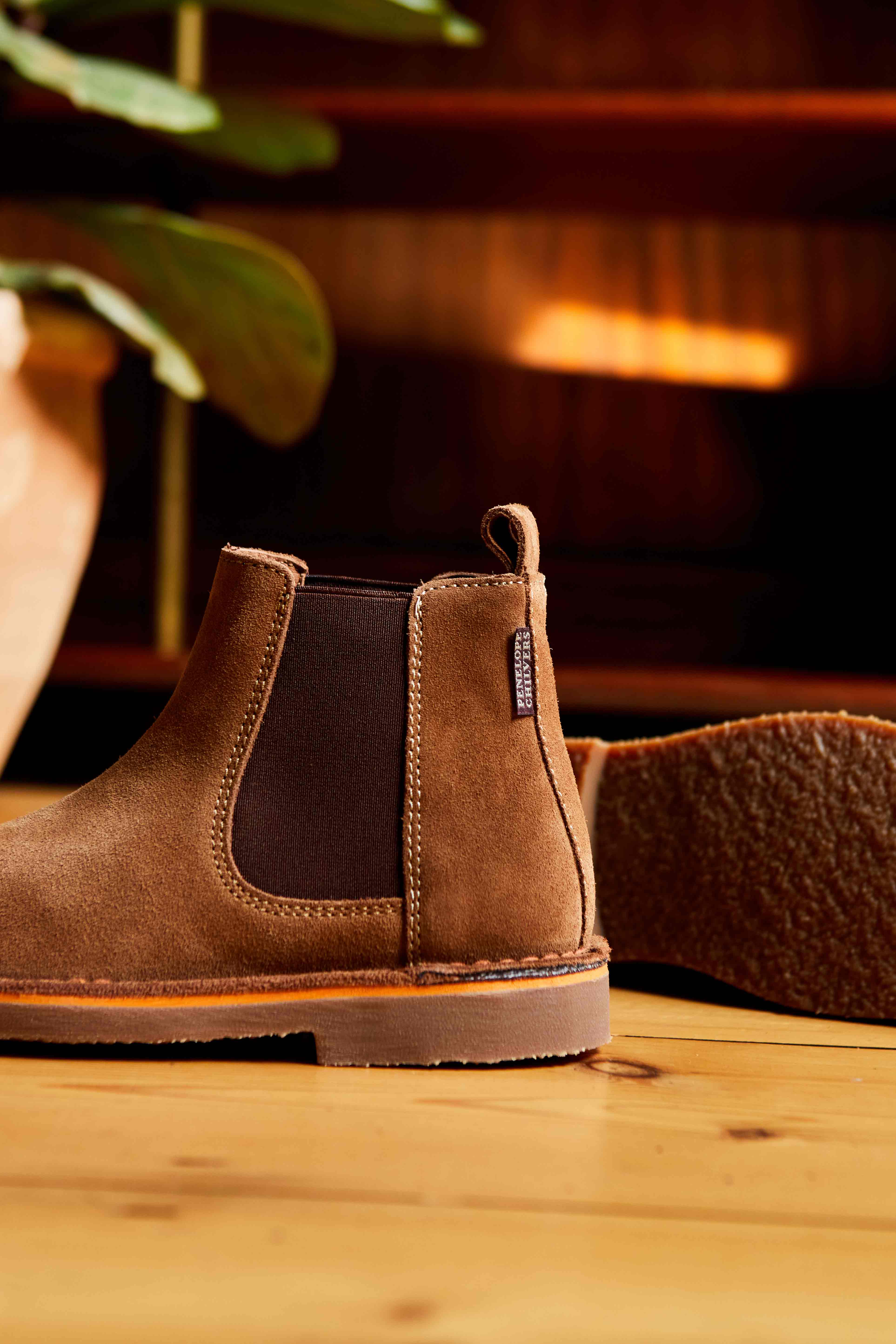 Rambla Tan Suede Chelsea Boot