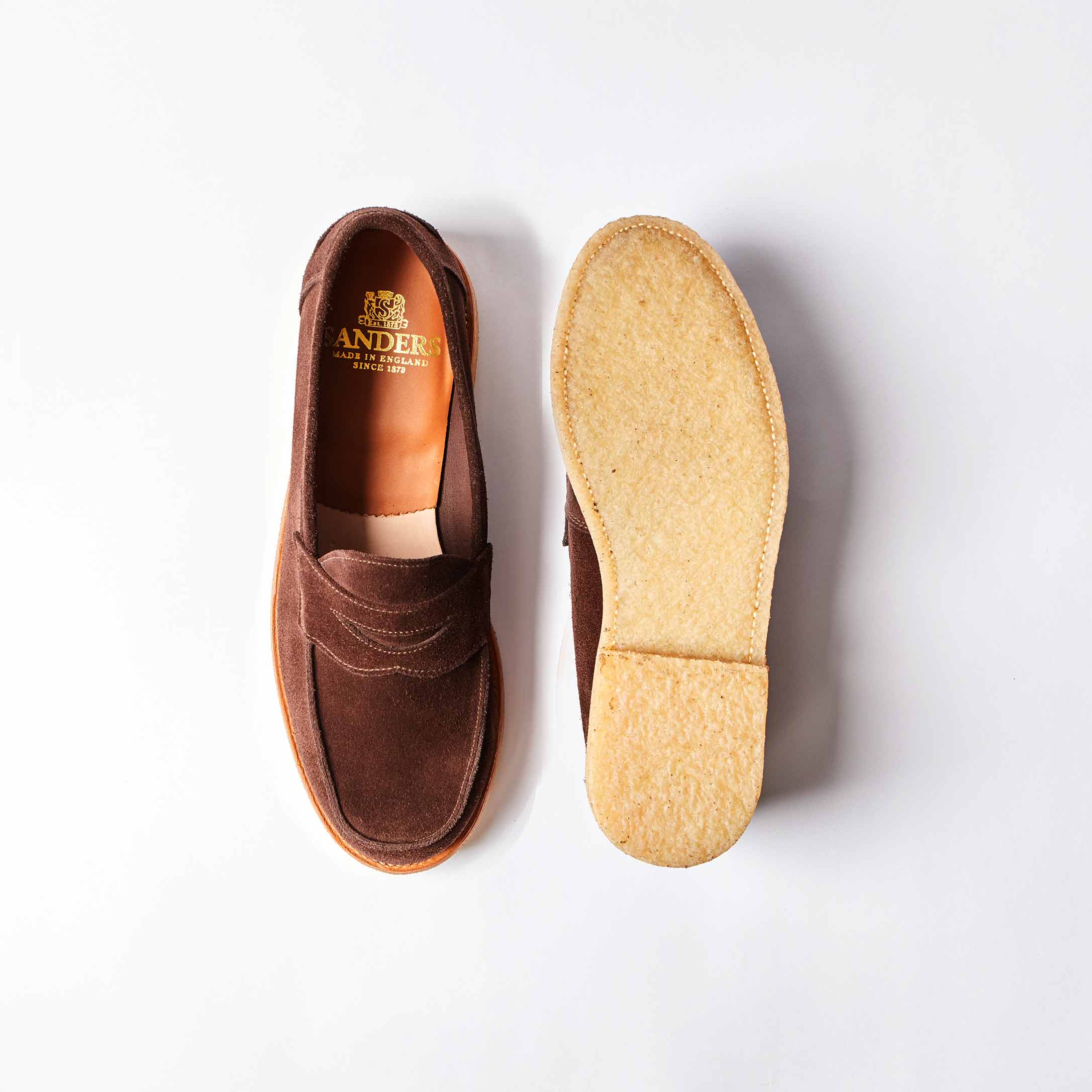 Edwin Mocha Suede Penny Loafer
