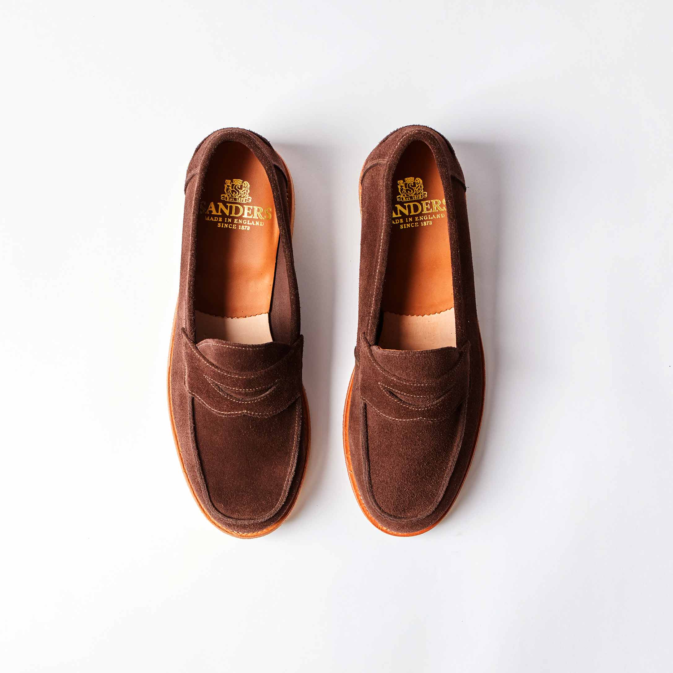Edwin Mocha Suede Penny Loafer