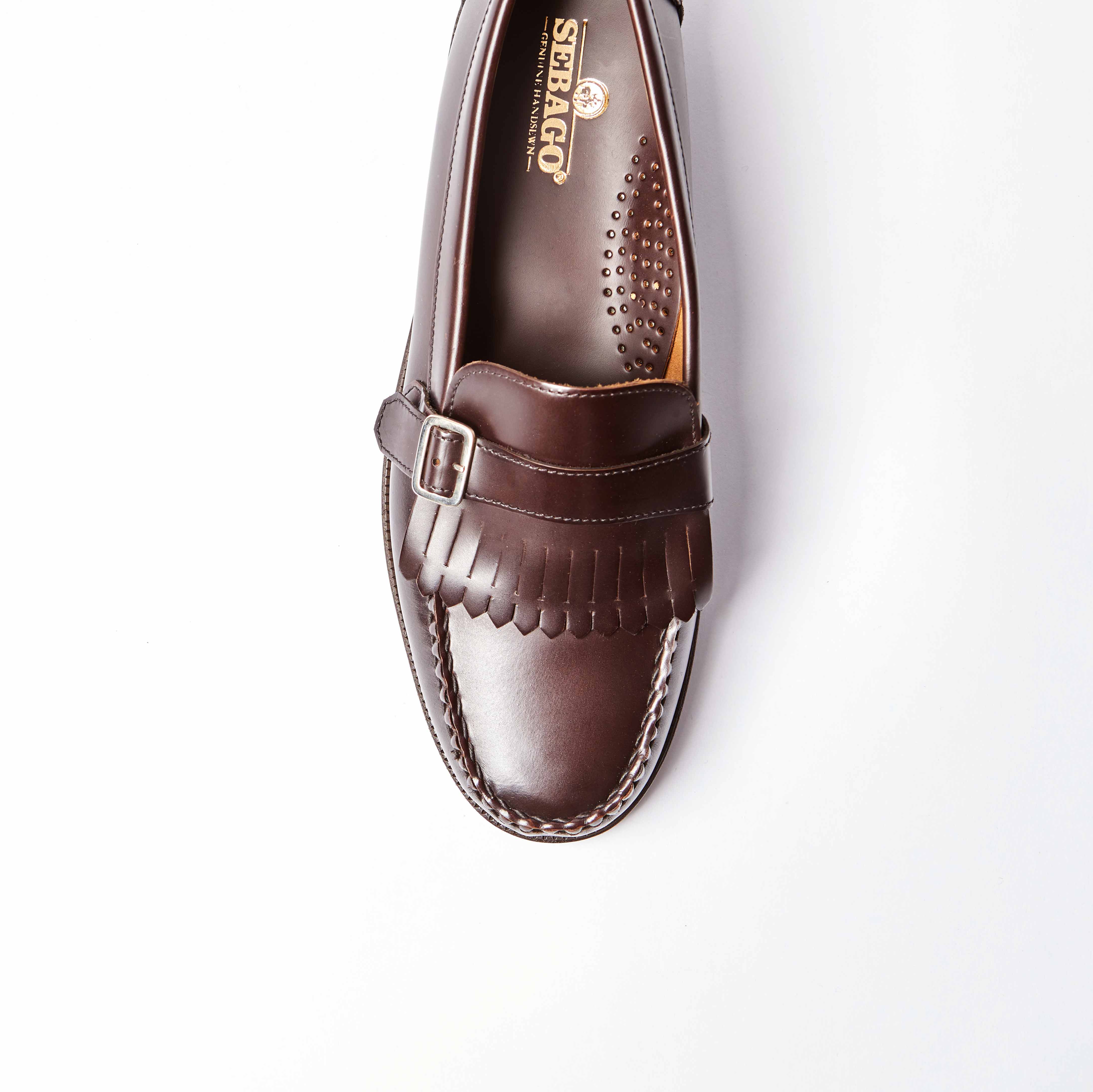 Ales Fringe Loafer in Dark Brown