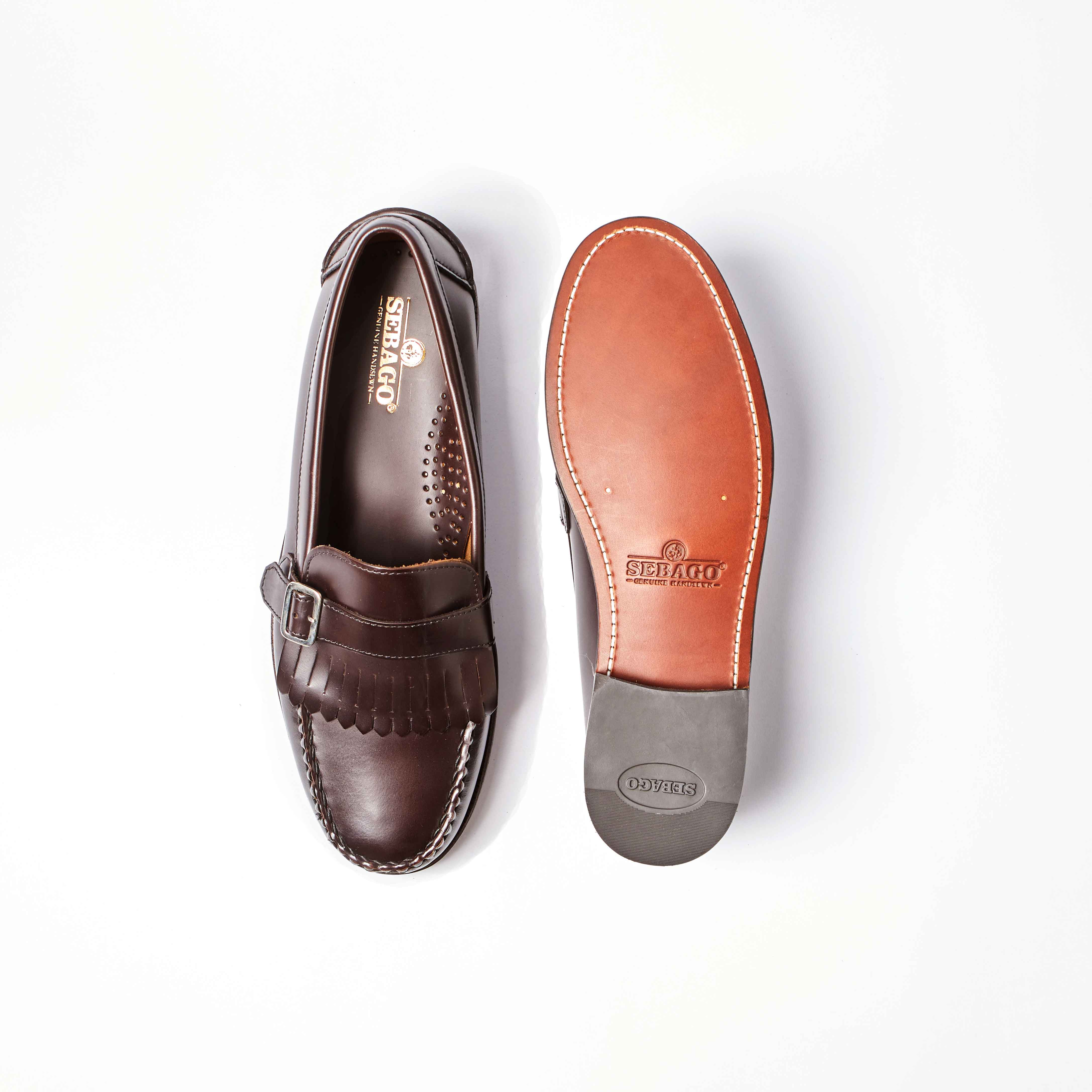 Ales Fringe Loafer in Dark Brown