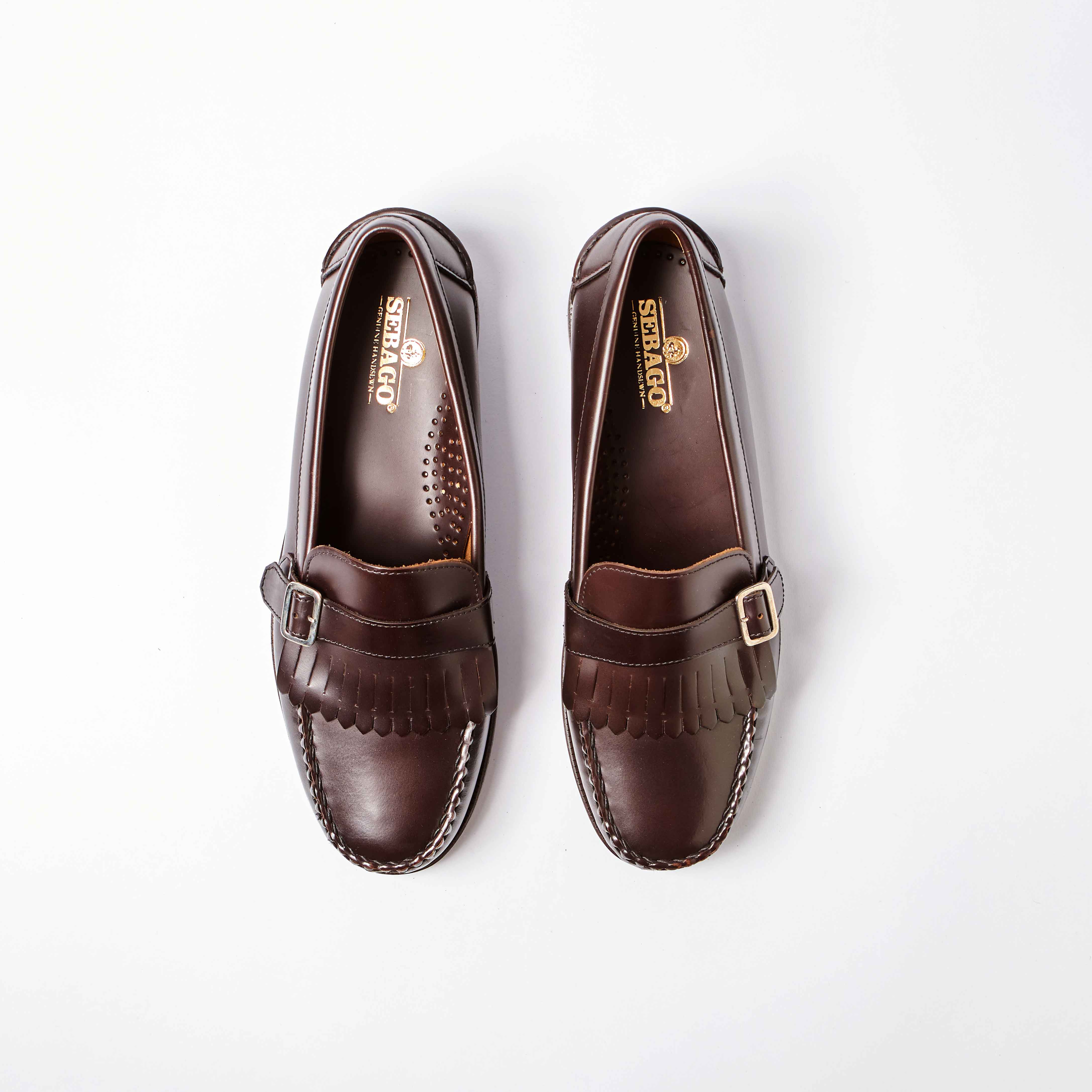Ales Fringe Loafer in Dark Brown