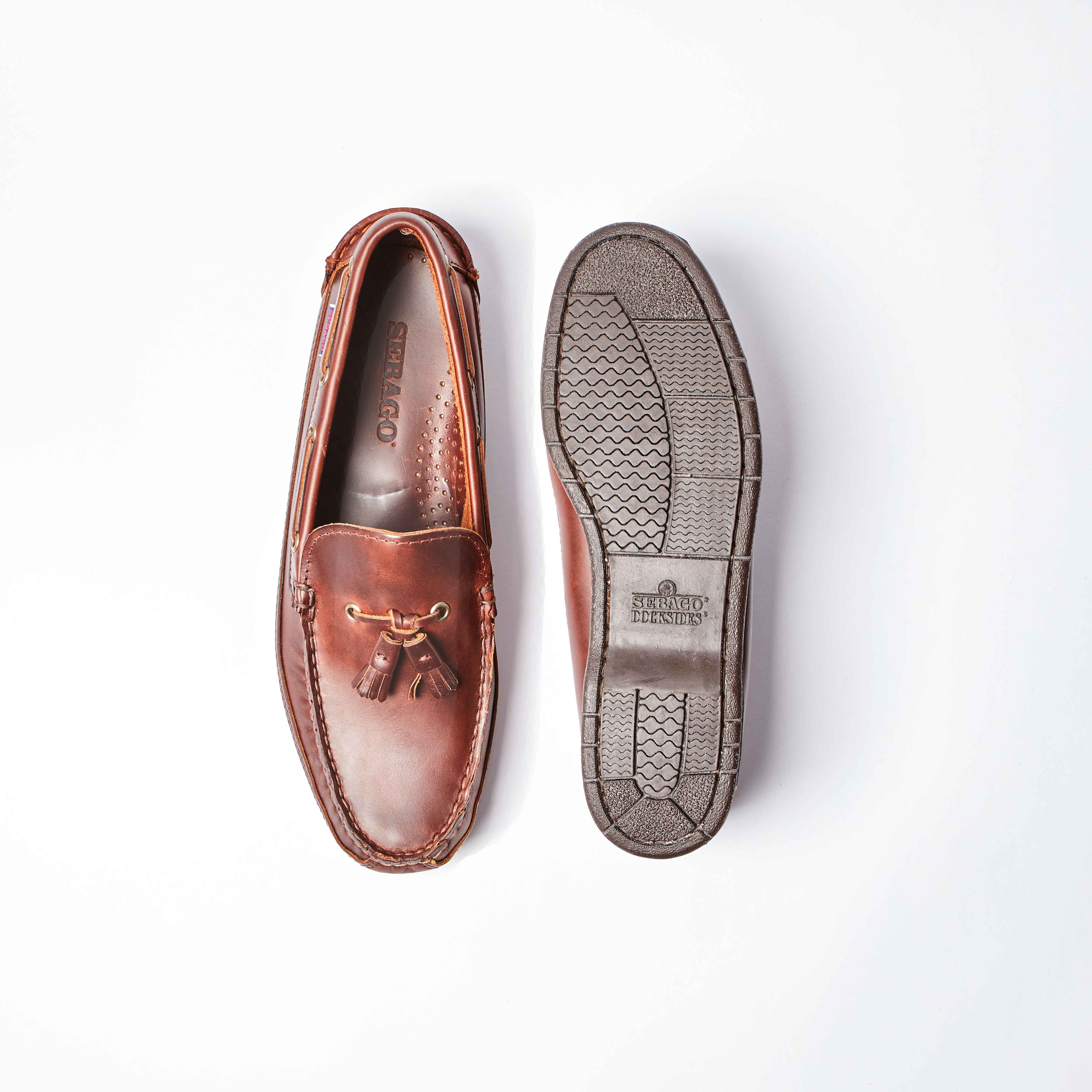 Ketch Waxed Brown Gum Loafer with Tassel