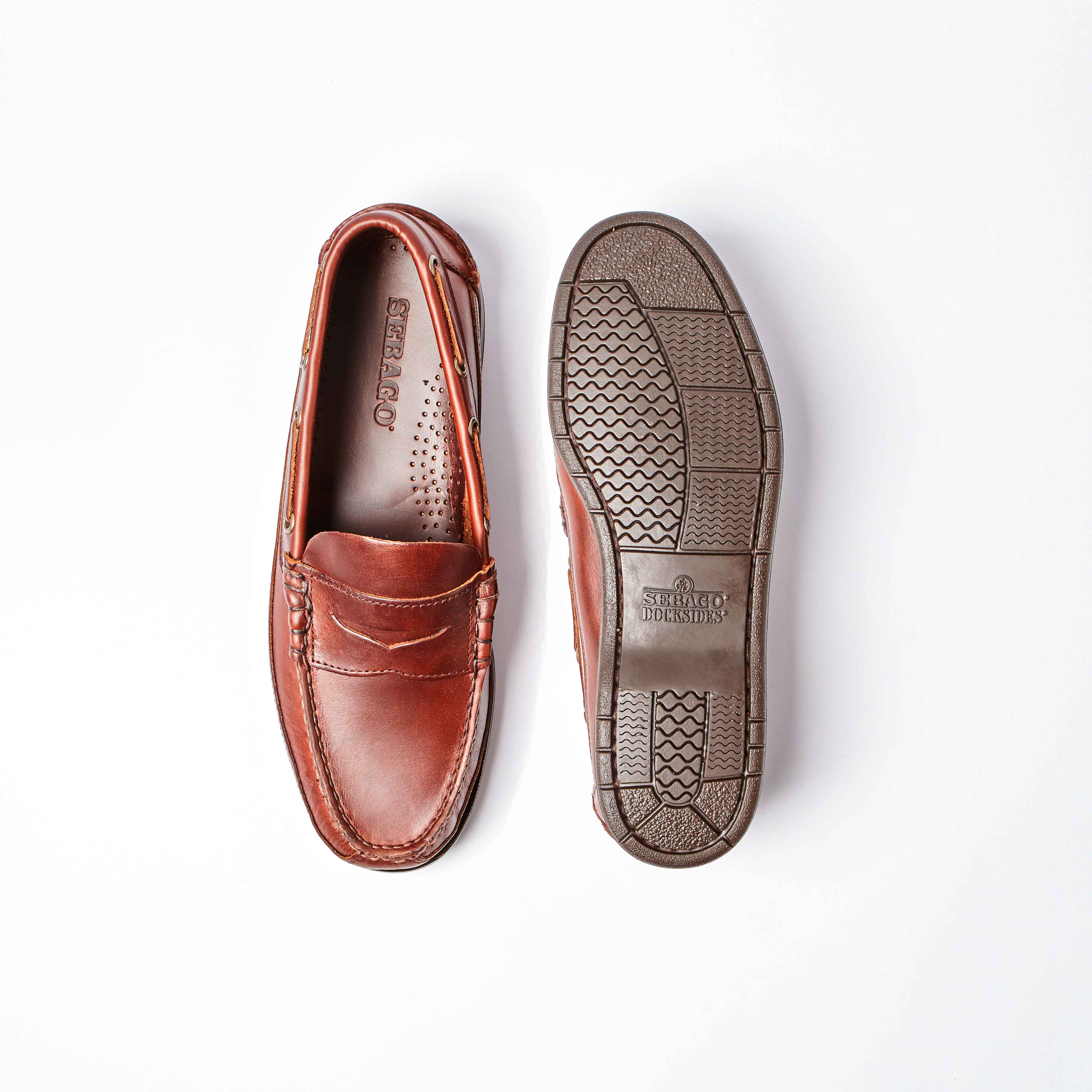 Sloop Waxed Brown Gum Loafer