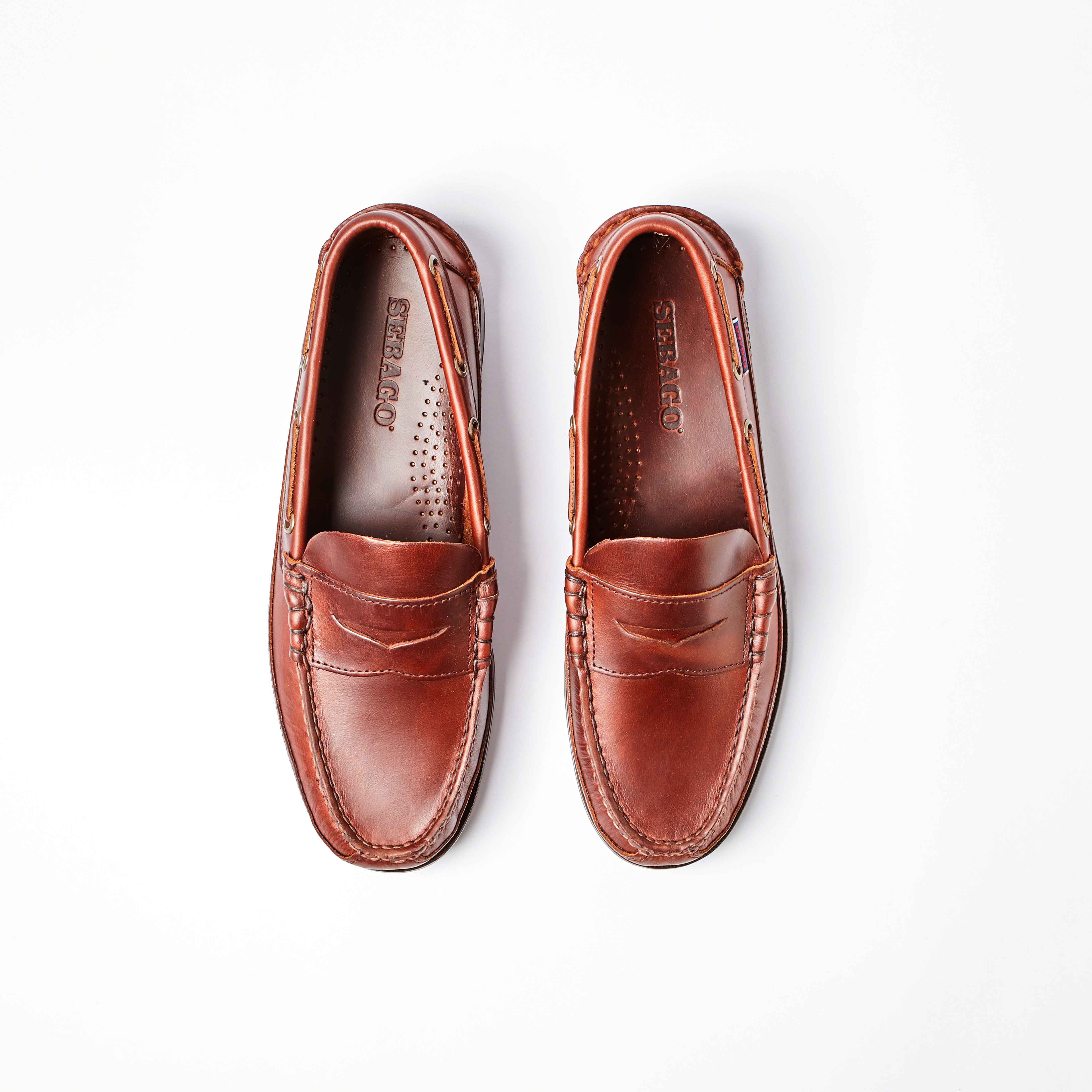 Sloop Waxed Brown Gum Loafer