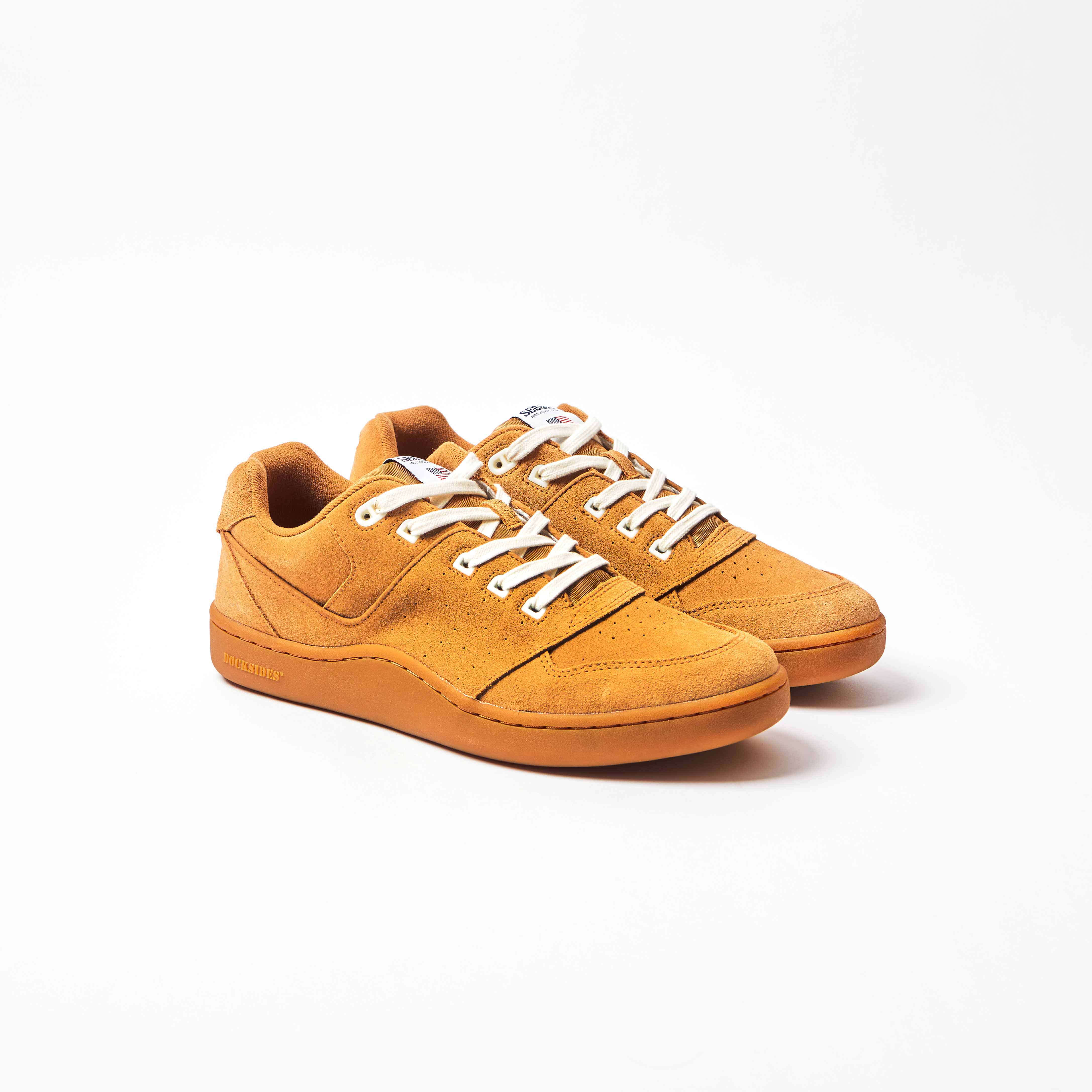 Hurricane Suede Trainer - Brown Cognac Gum