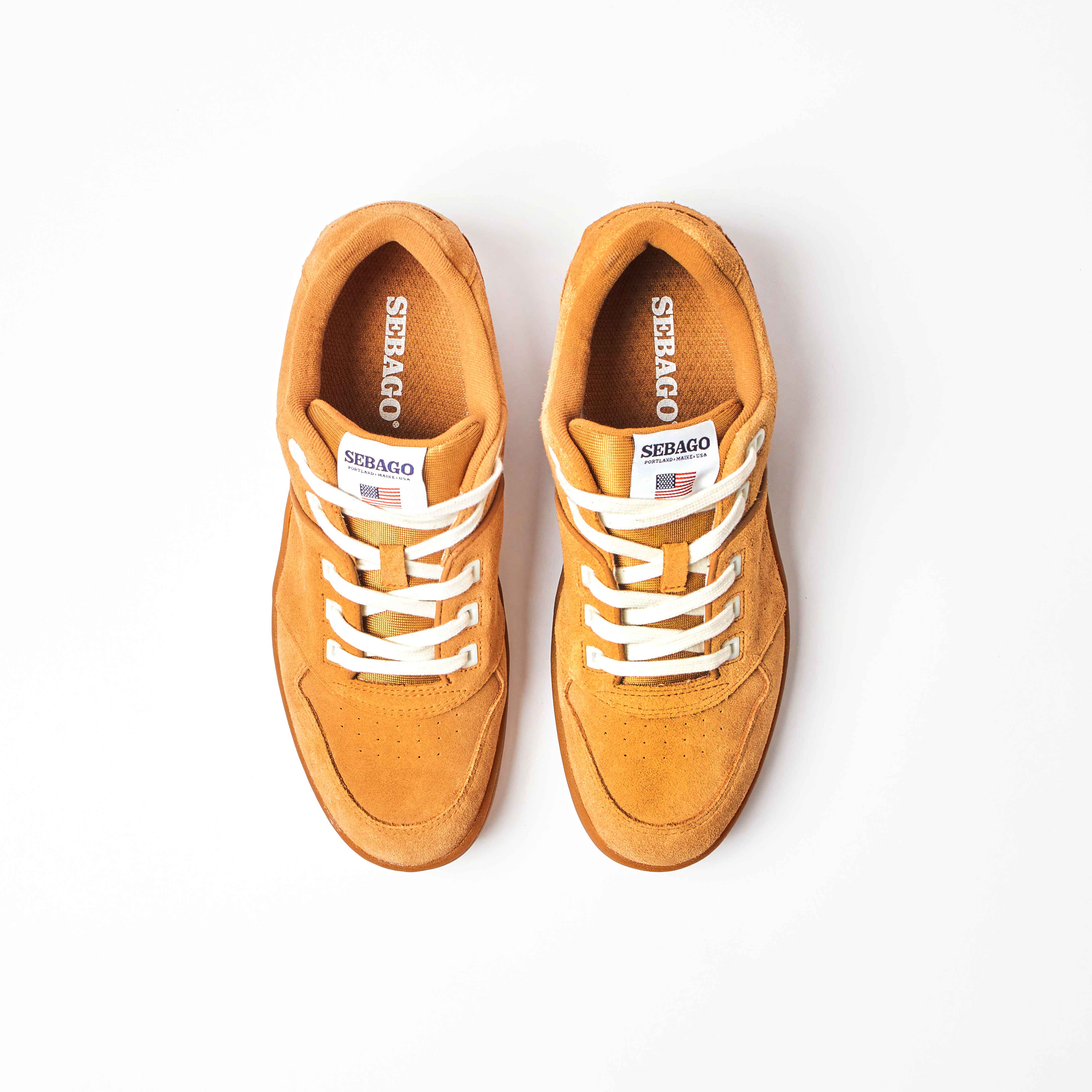 Hurricane Suede Trainer - Brown Cognac Gum