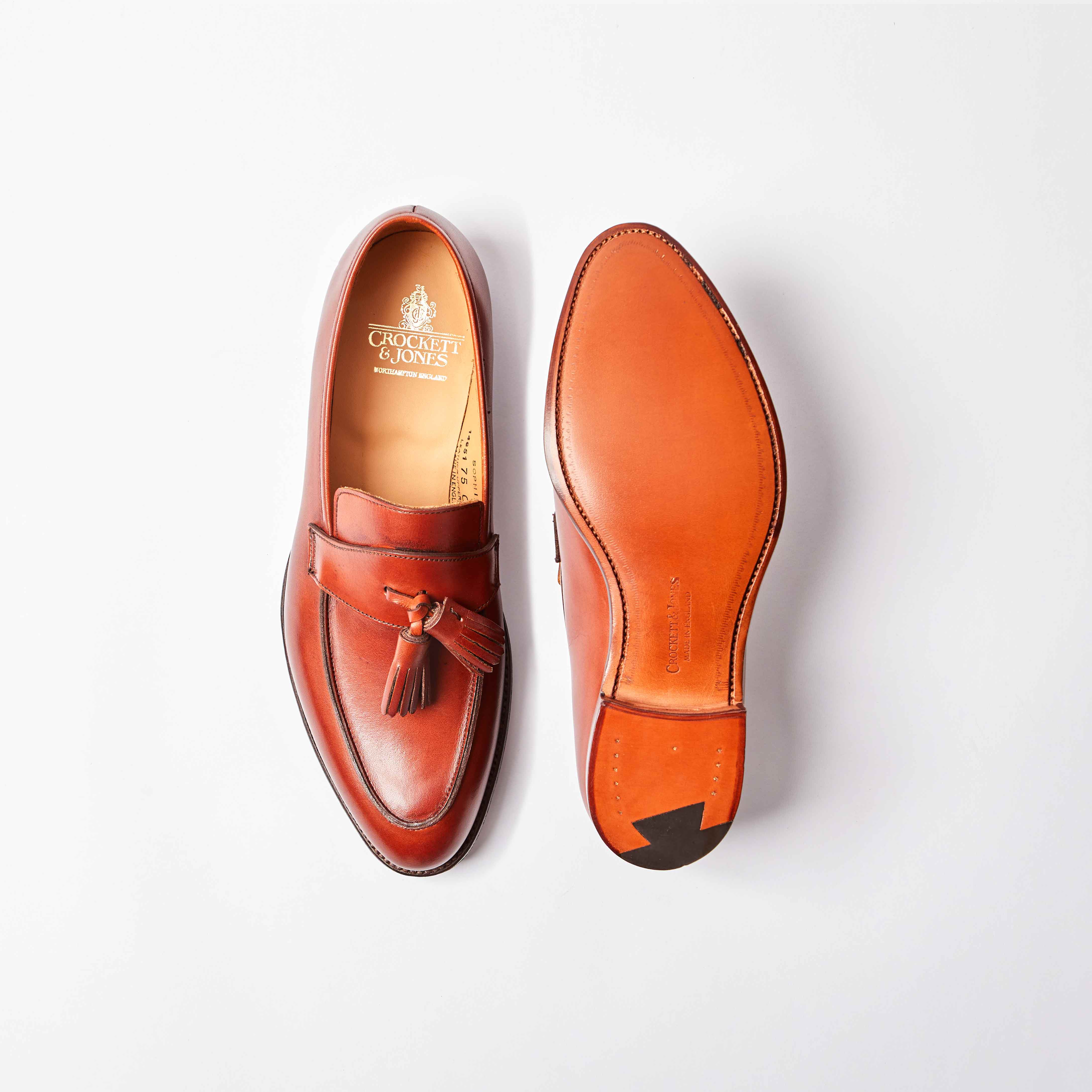 Sophie II Chestnut Calf Leather Tassel Loafer