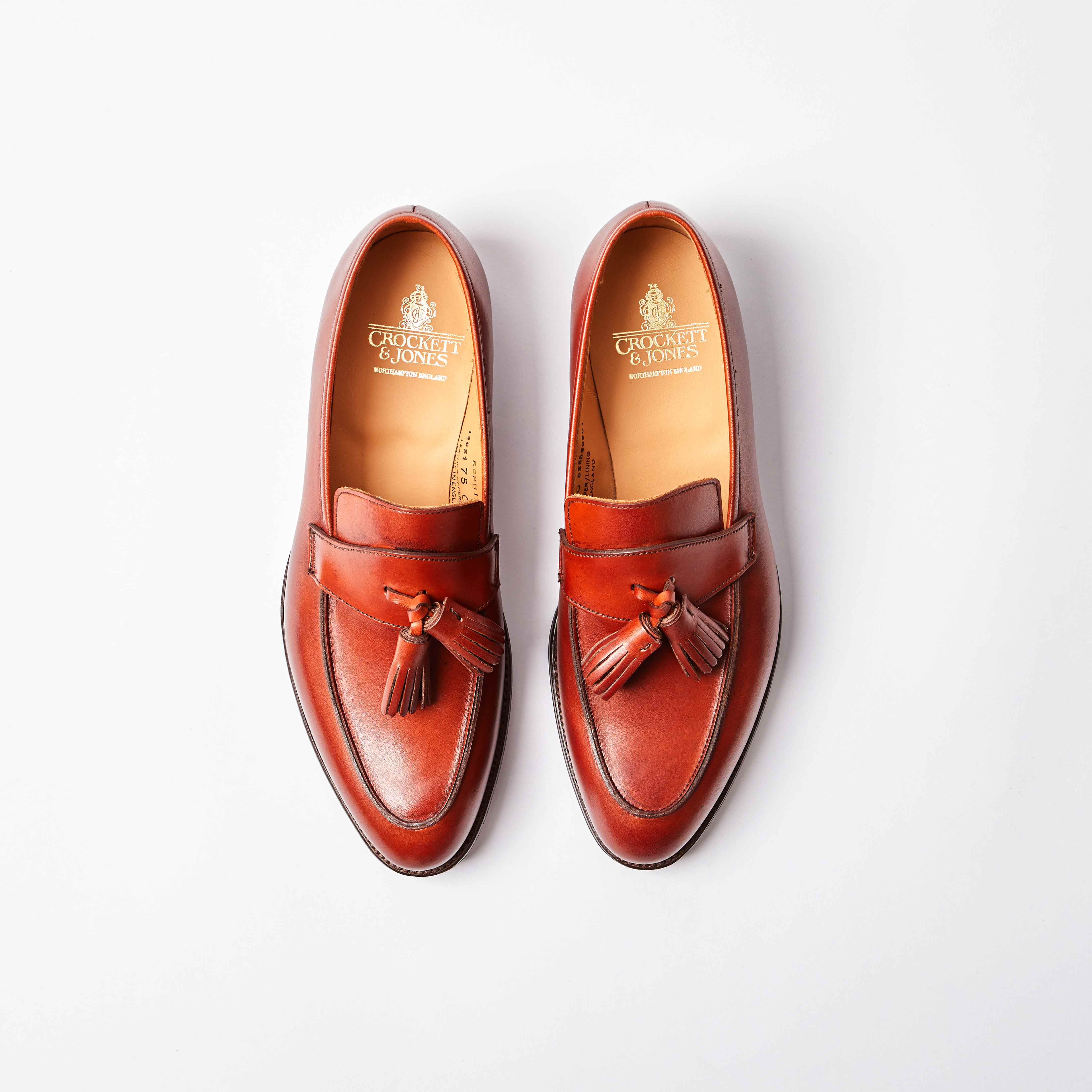 Sophie II Chestnut Calf Leather Tassel Loafer