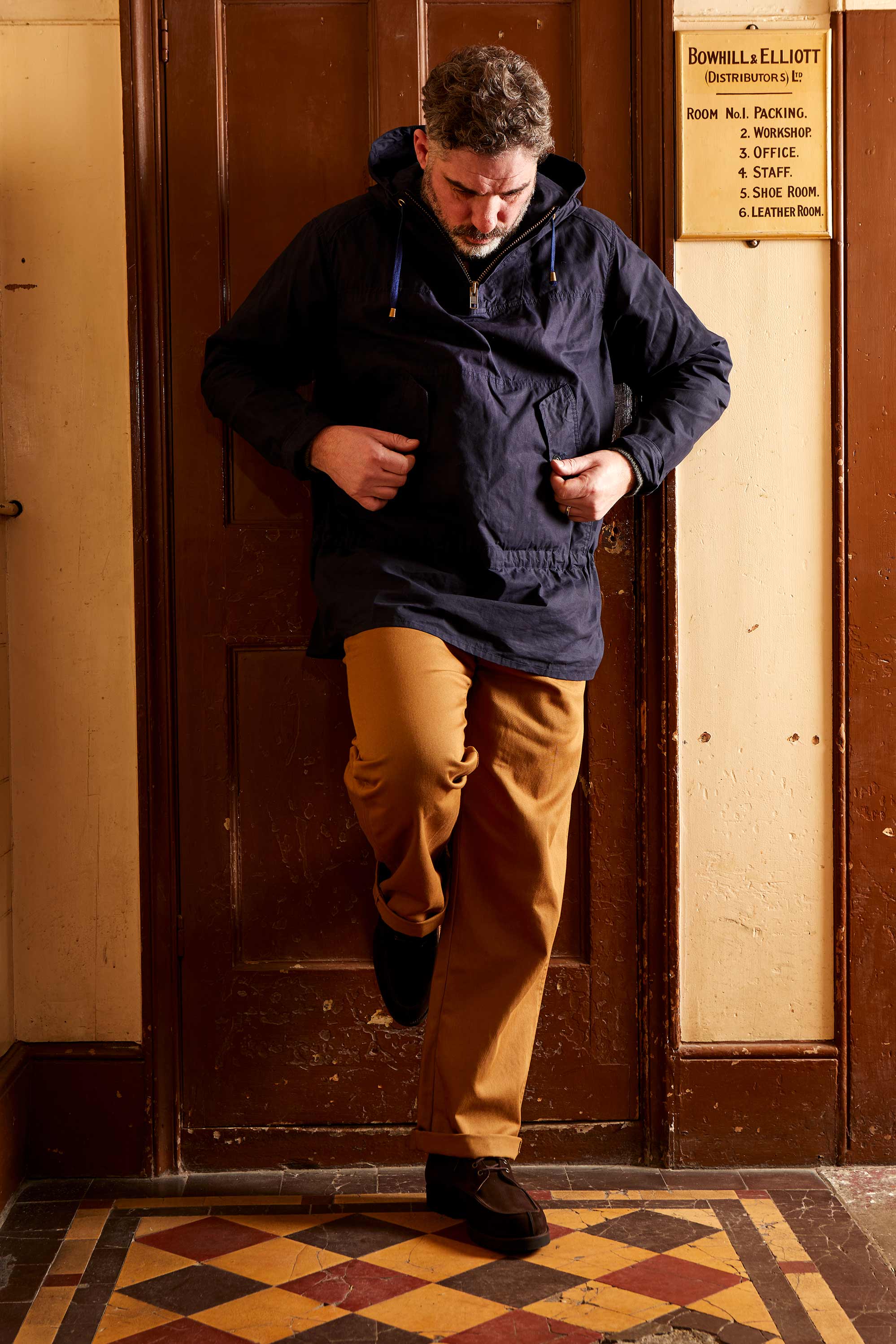 The Hooded Smock Navy