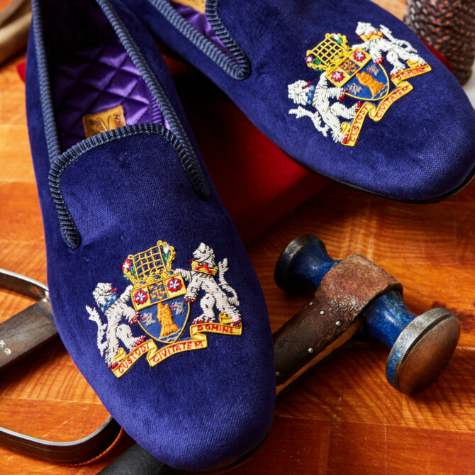 Bespoke Embroidered Slippers
