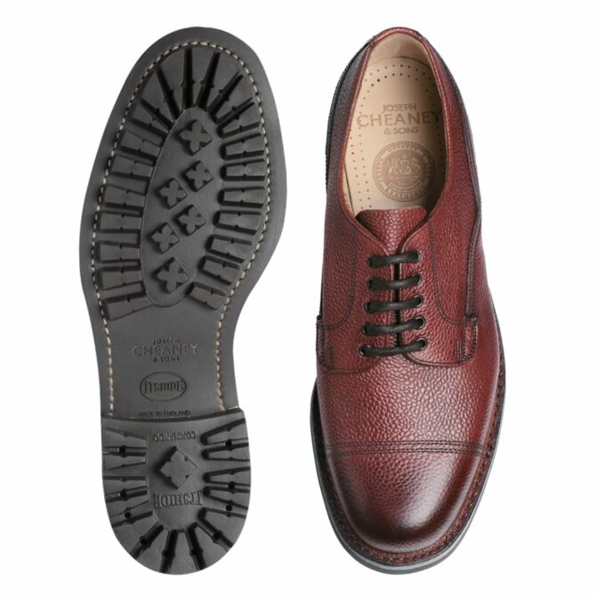 Cheaney Cairngorm II Country Derby Veldtschoen in Burgundy Grain