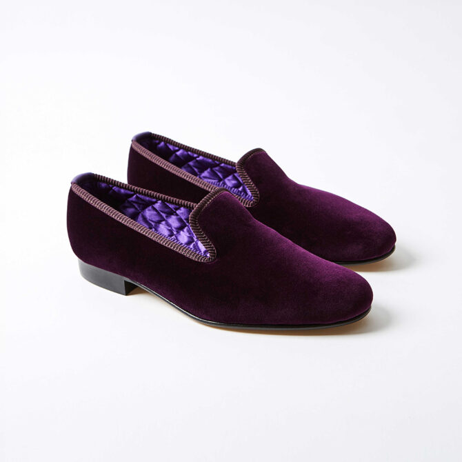 Regal Velvet Plain Albert Slippers