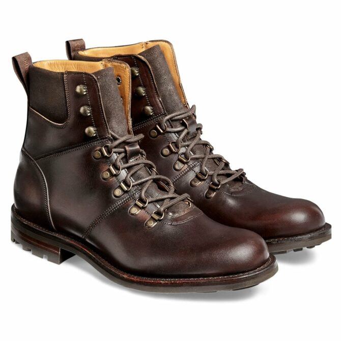 Cheaney Ingleborough B Hiker Boot in Chicago Tan Chromexcel Leather