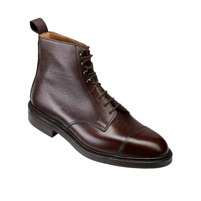 Crockett & Jones Coniston Dark Brown Scotch Grain Boot