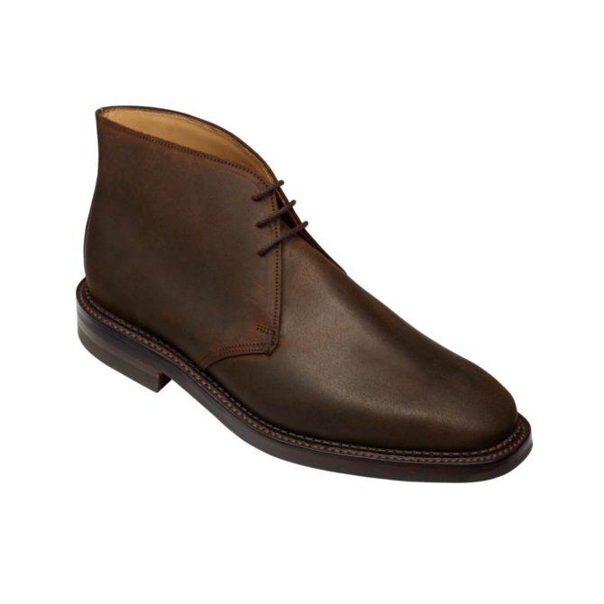 Crockett & Jones Molton Dark Brown Rough-Out Suede Chukka Boot