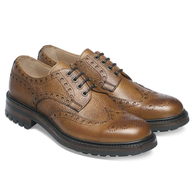 Cheaney Avon Almond Grain Derby Brogue Shoe