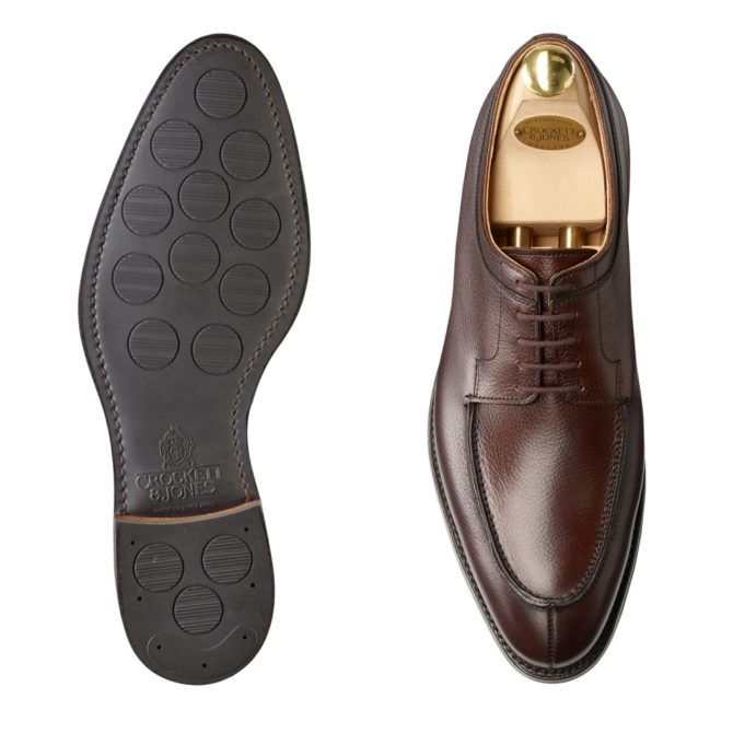 Crockett & Jones Hardwick Dark Brown Pebble Grain