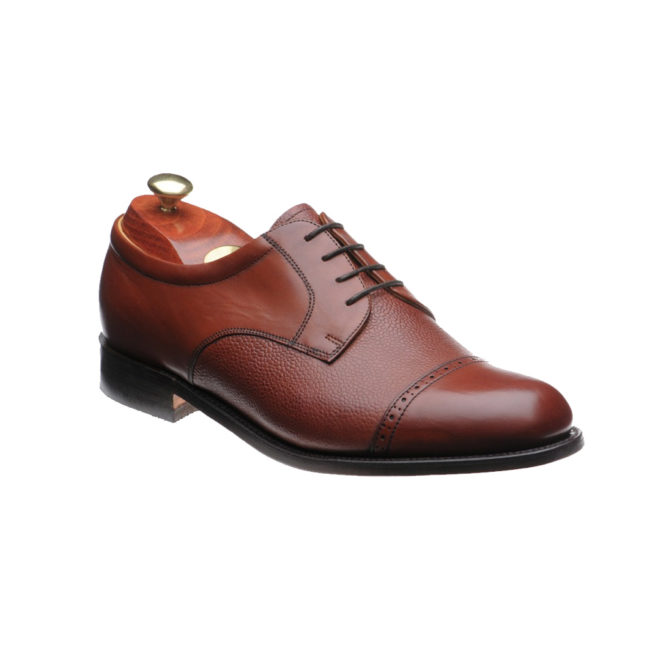 Barker Staines Rosewood Deerskin / Calf Leather Derby