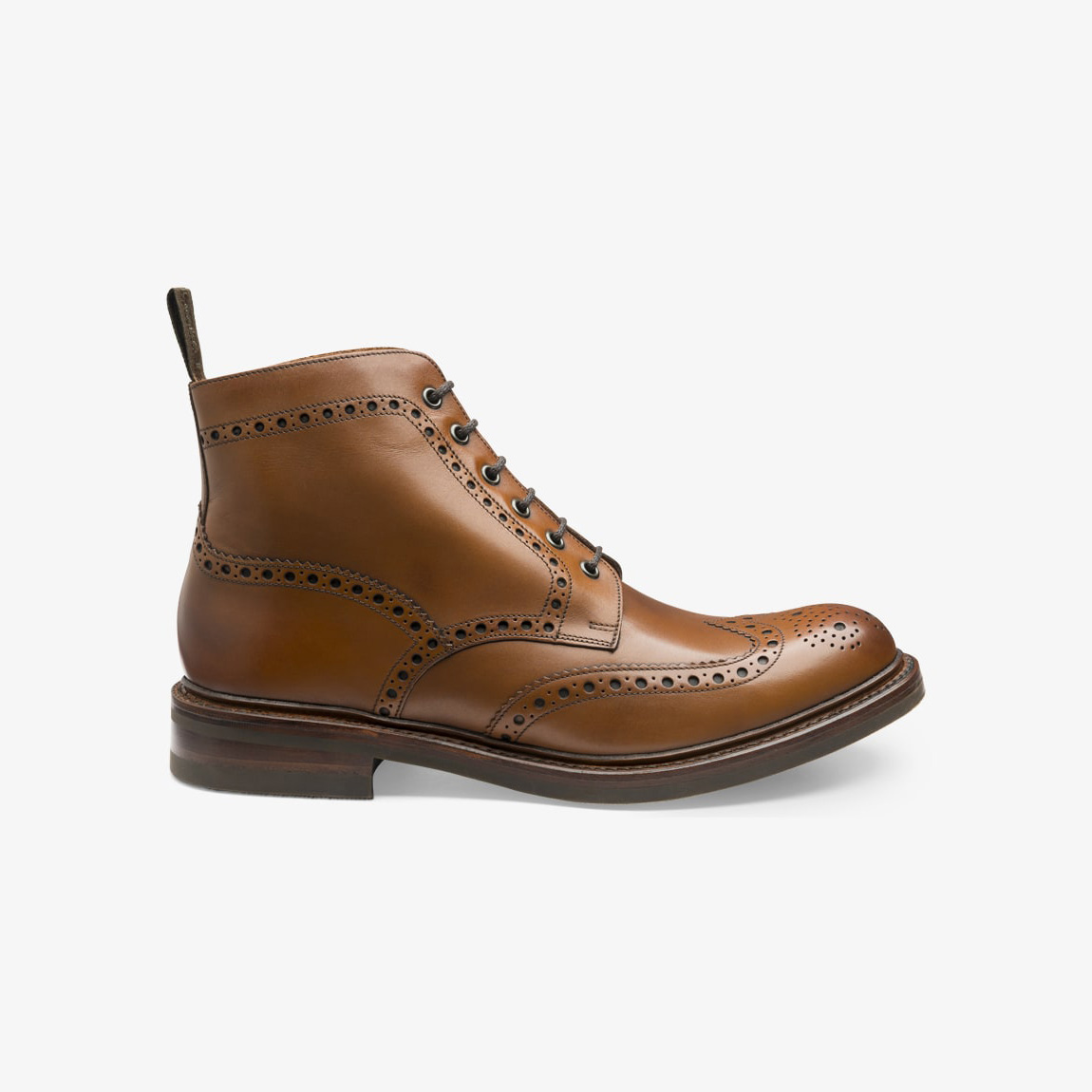 Loake Bedale Brown Brogue Derby Boot