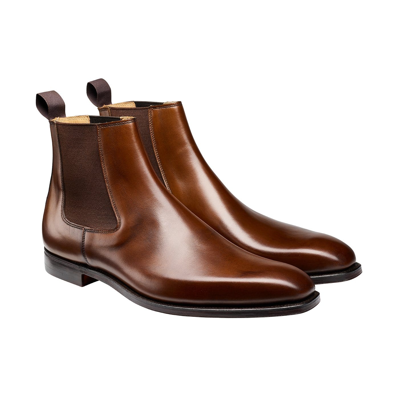 Crockett & Jones Lingfield Dark Brown Burnished Calf - Bowhill & Elliott