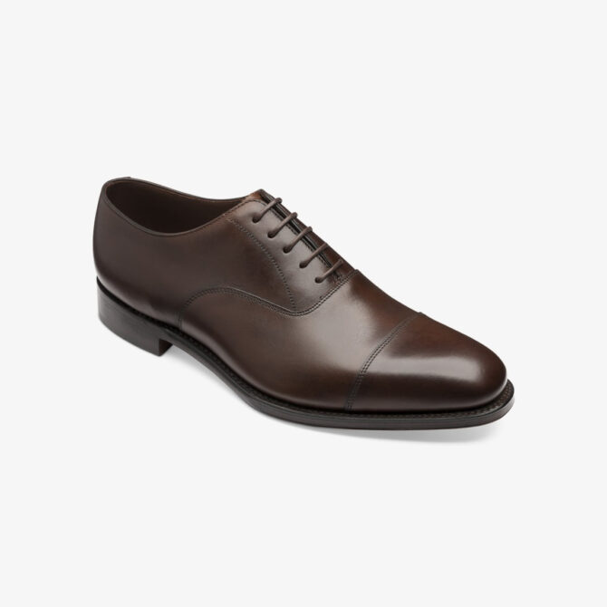 Loake Aldwych Dark Brown Oxford Toe Cap