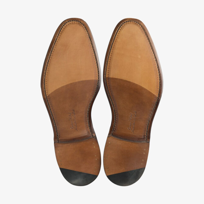 Loake Chocolate Brown Suede Oxford Toe Cap