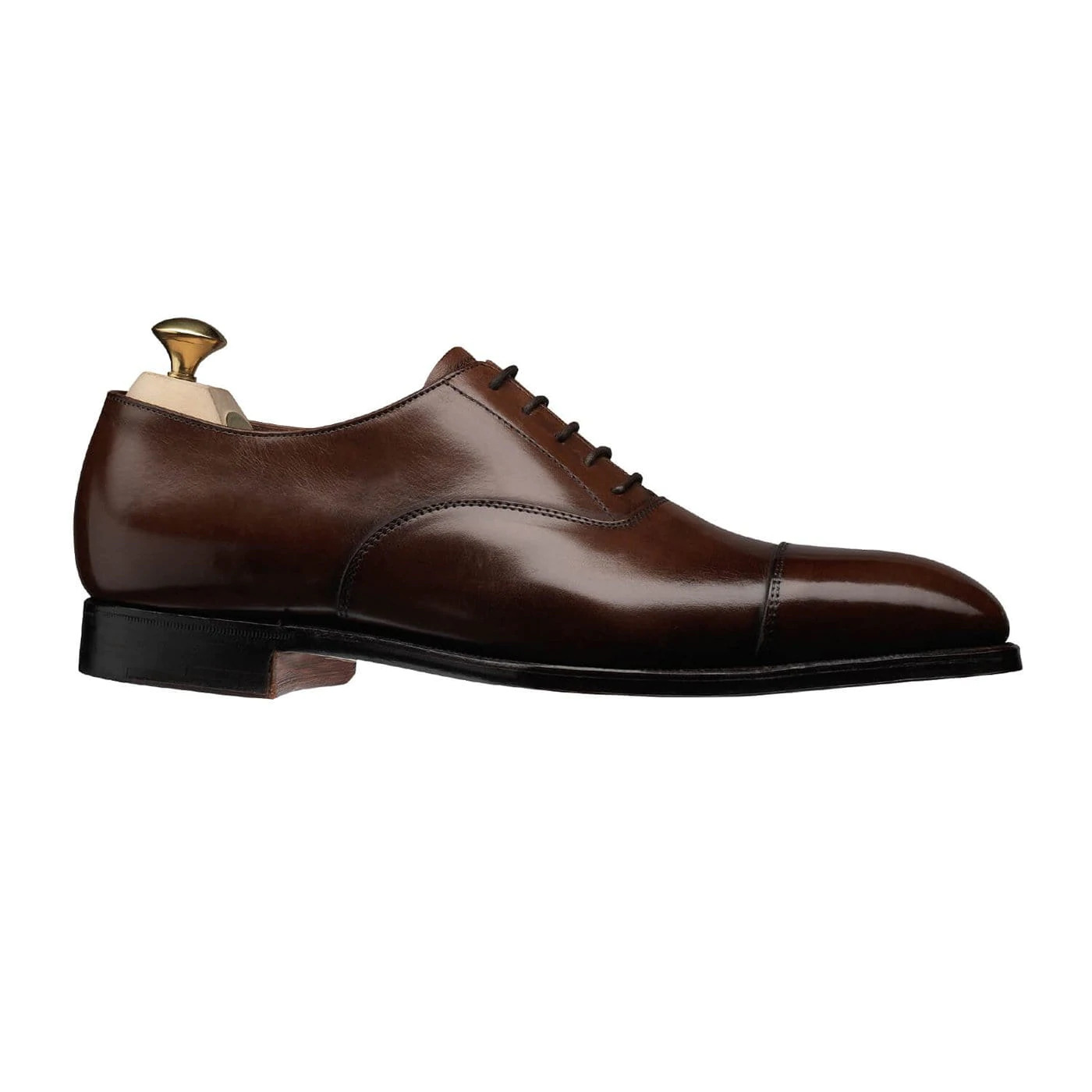 Crockett & Jones Audley Dark Brown Antique Calf Oxford - Bowhill & Elliott