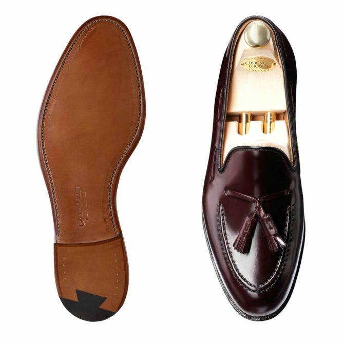 Crockett and Jones Cavendish Burgundy Cordovan Loafer