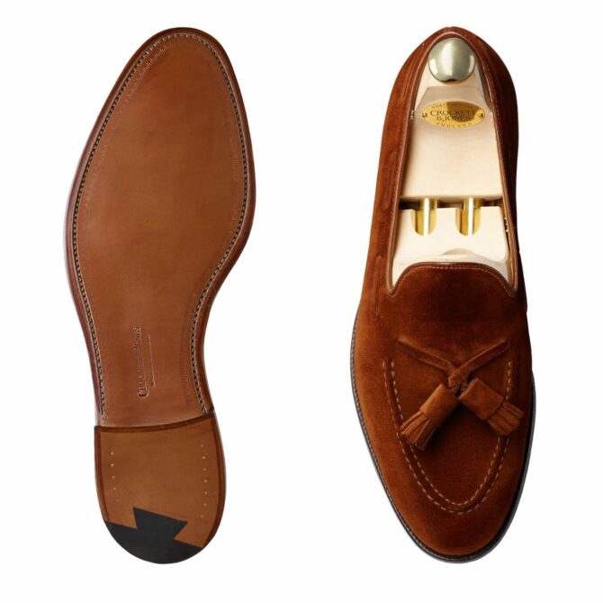 Crockett and Jones Cavendish Polo Brown Suede