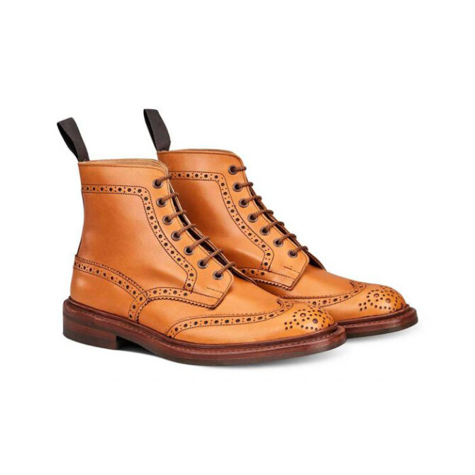 Trickers Stow Acorn Brown Brogue Boot