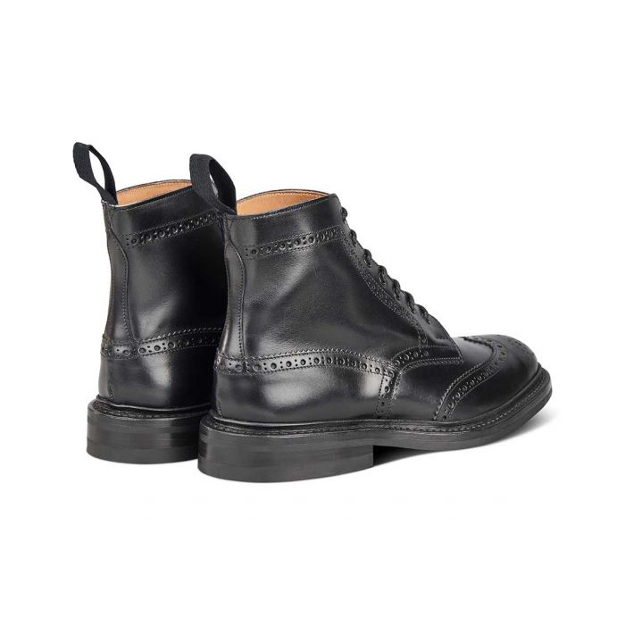 Trickers Stow Black Brogue Boot