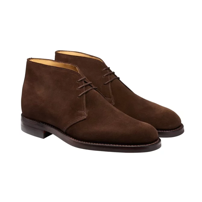 Crockett & Jones Chiltern Dark Brown Suede Chukka Boot